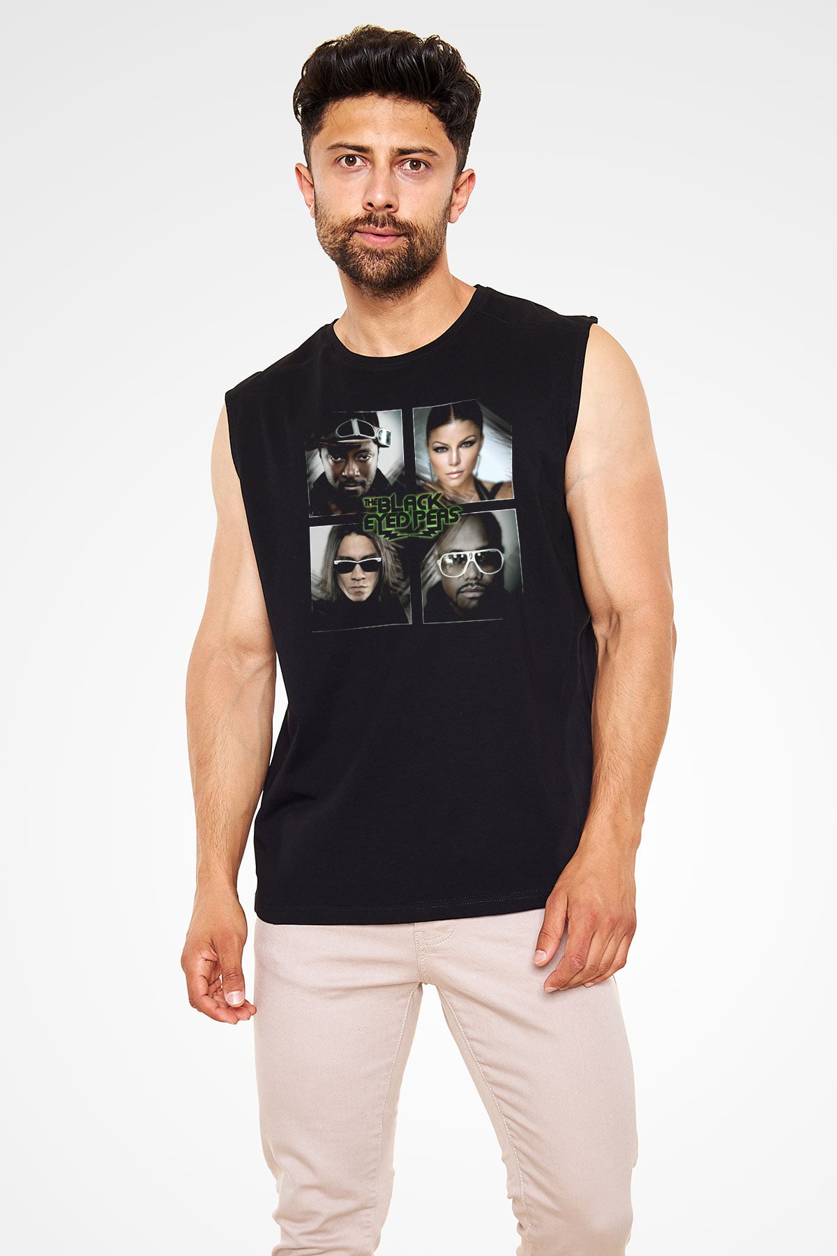 Black Eyed Peas Siyah Unisex Kolsuz Tişört