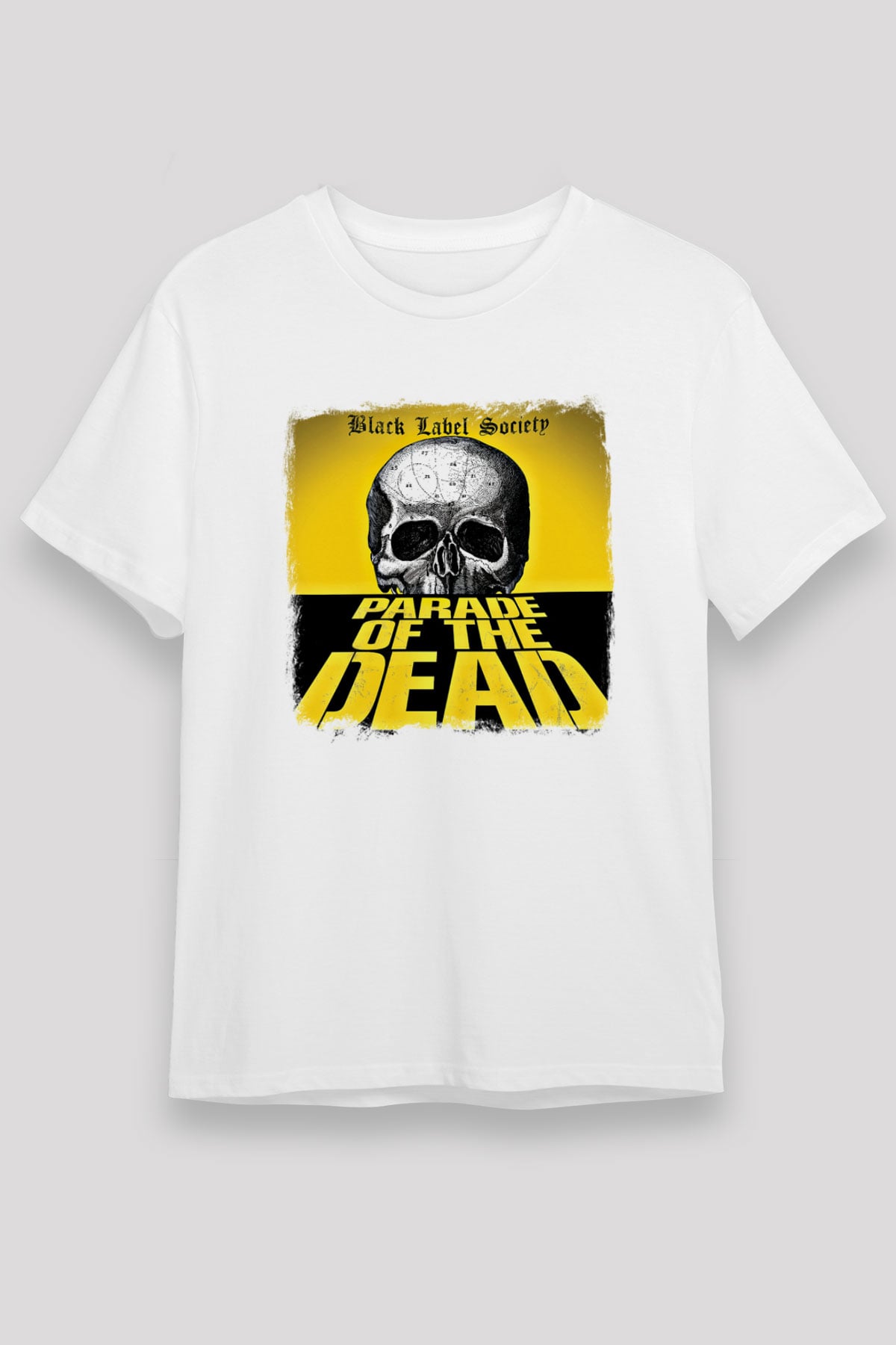 Black Label Society Baskılı Unisex Beyaz Tişört