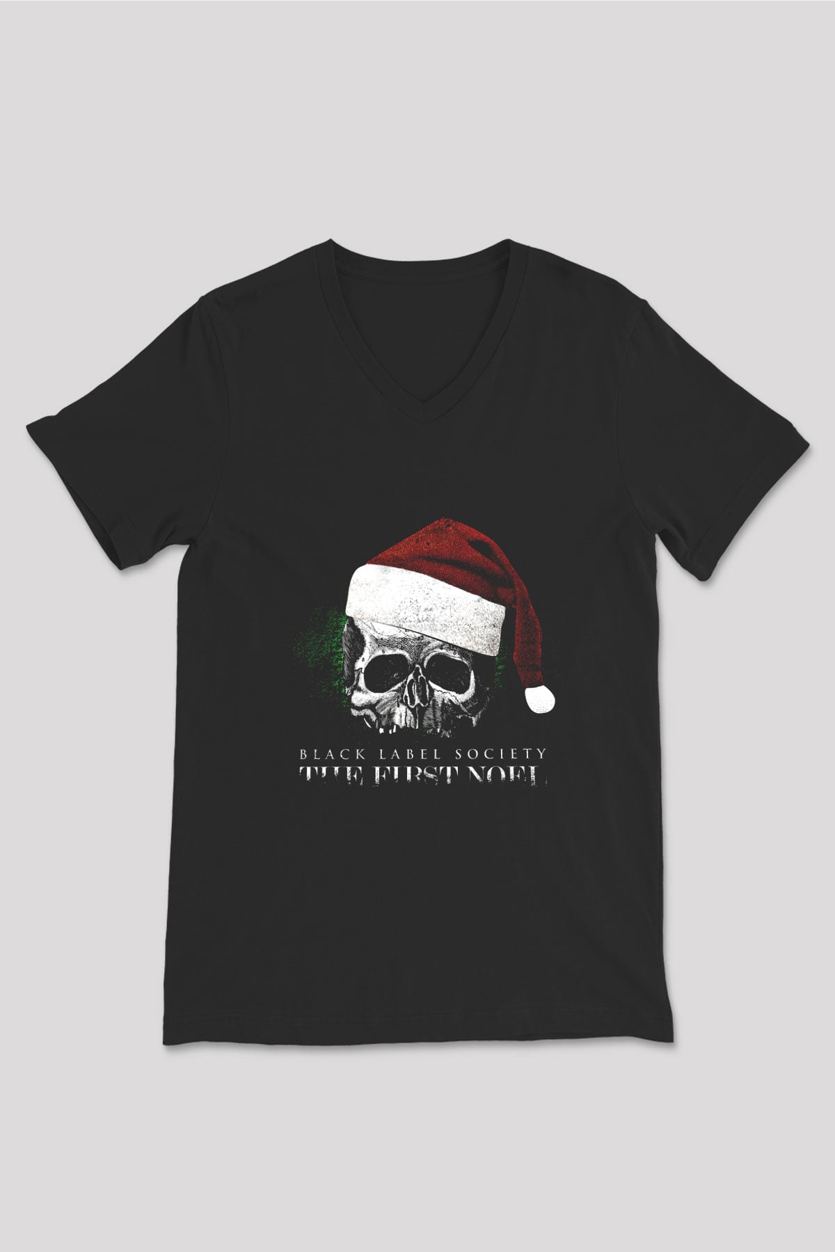 Black Label Society Baskılı Unisex Siyah V Yaka Tişört