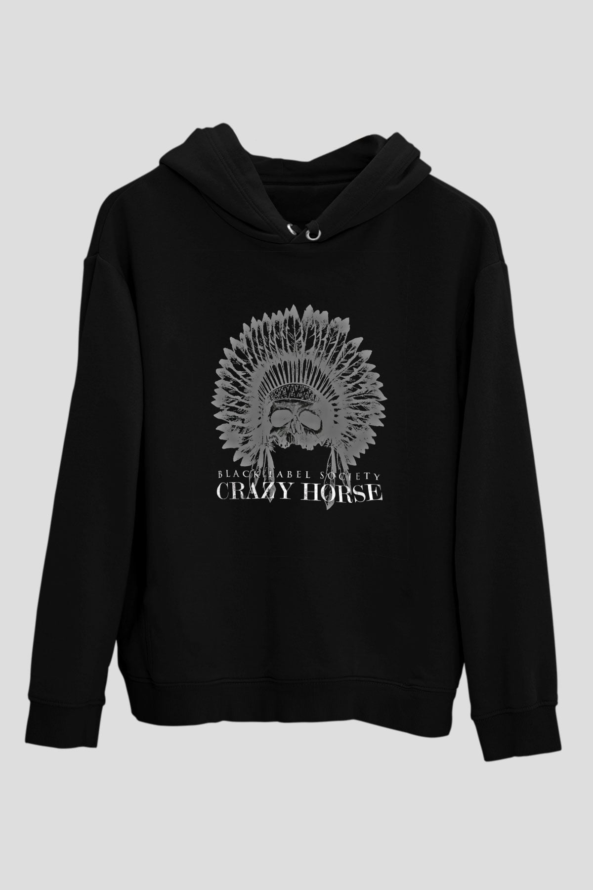Black Label Society Baskılı Unisex Siyah Hoodie