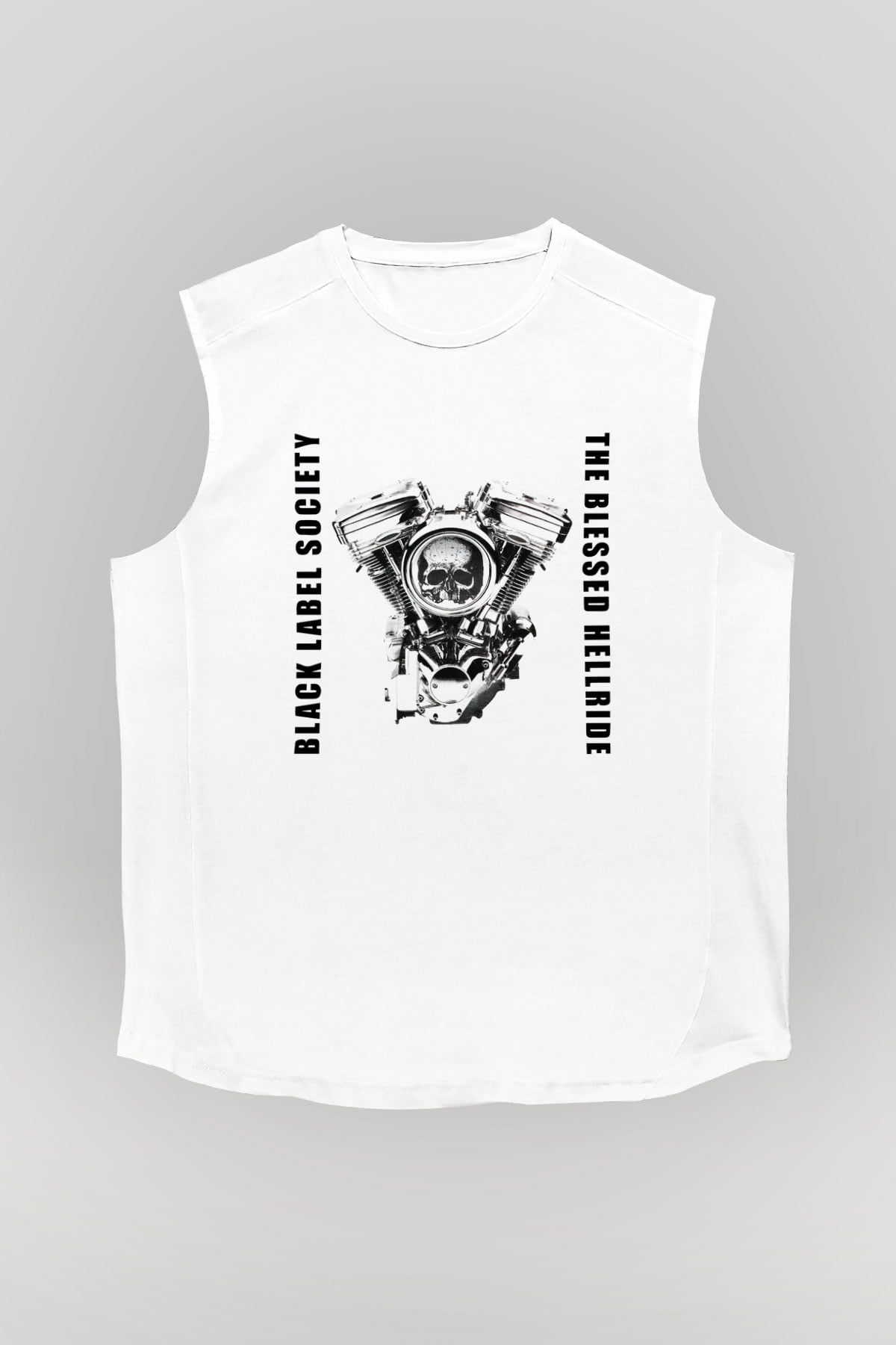 Black Label Society Beyaz Unisex Kolsuz Tişört