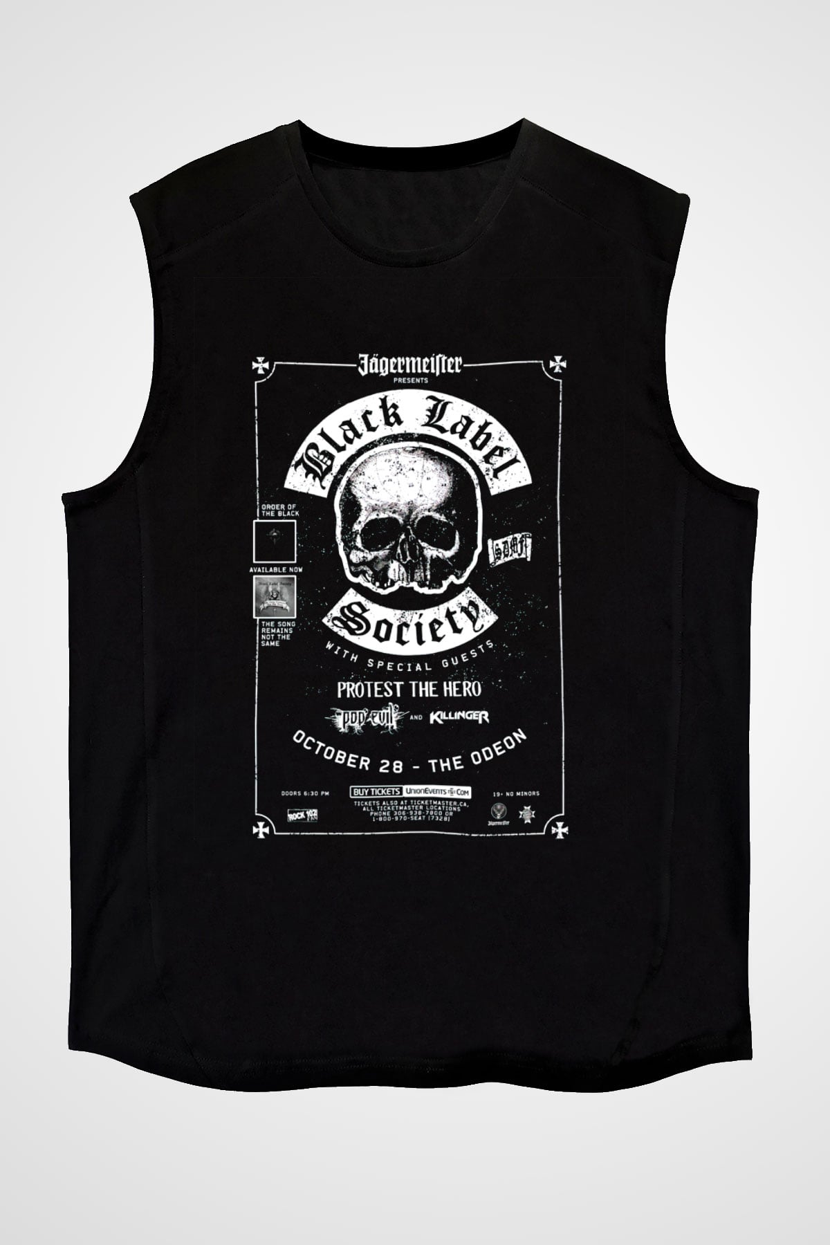 Black Label Society Siyah Unisex Kolsuz Tişört