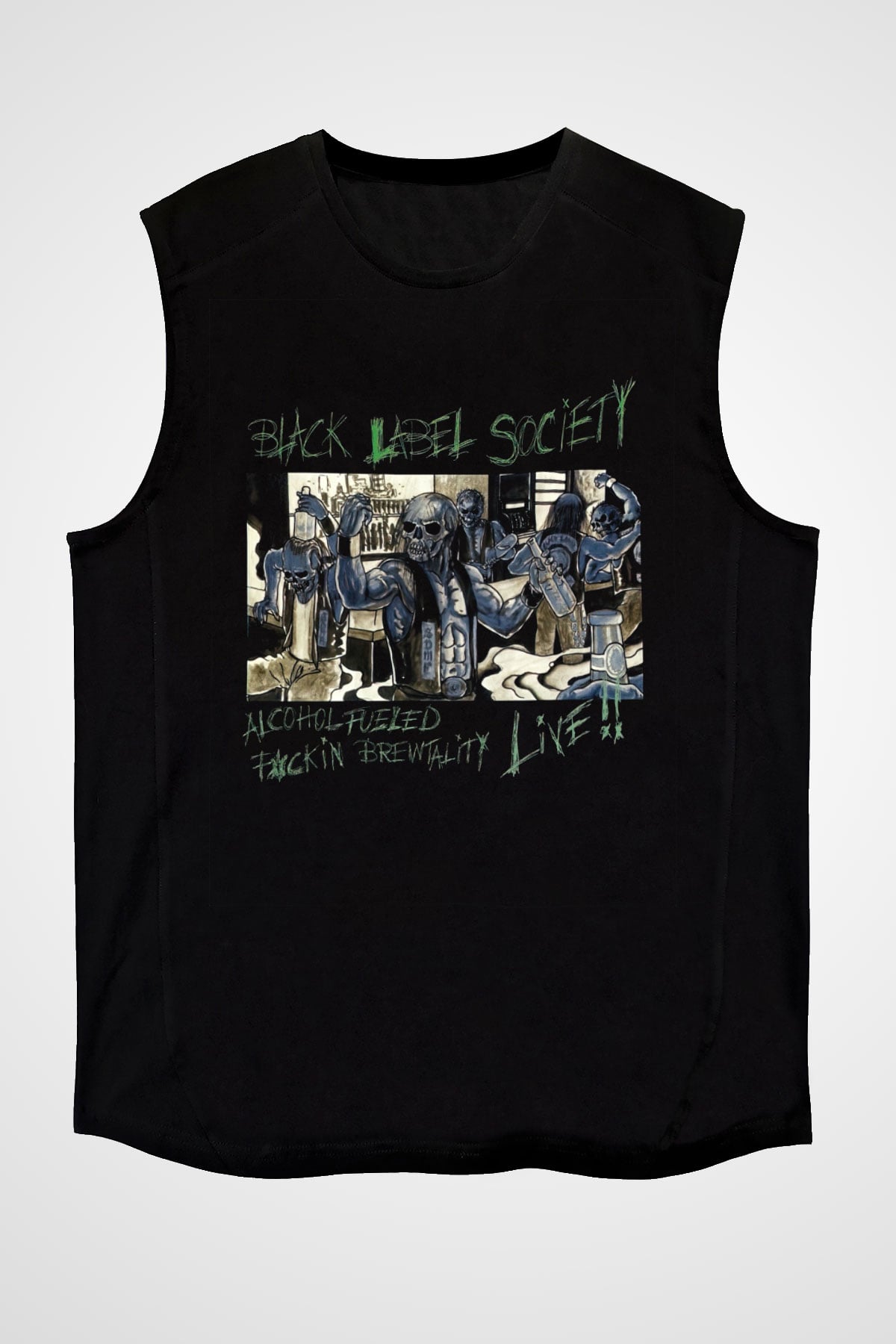 Black Label Society Siyah Unisex Kolsuz Tişört