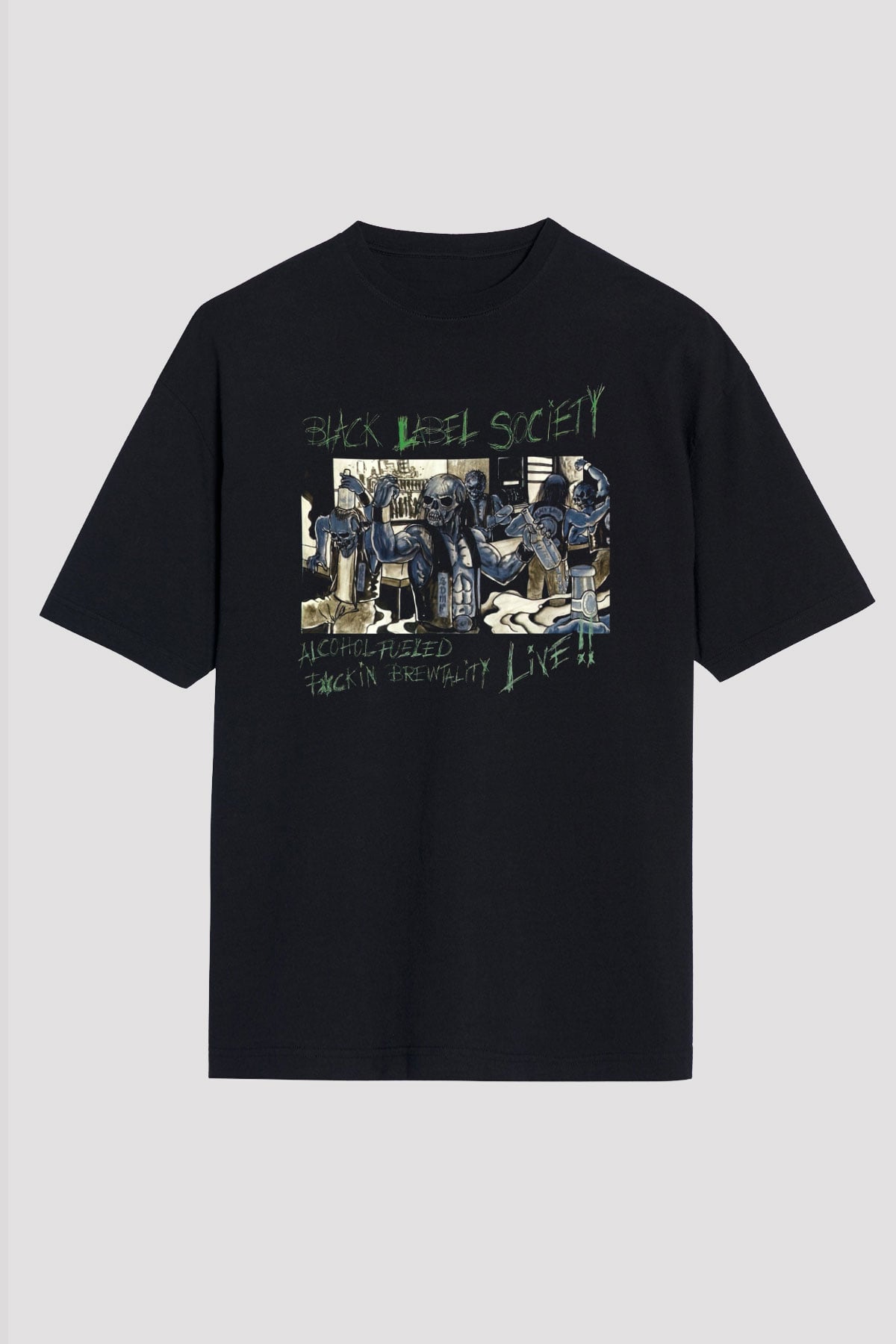 Black Label Society Siyah Unisex Oversize Tişört T-Shirt