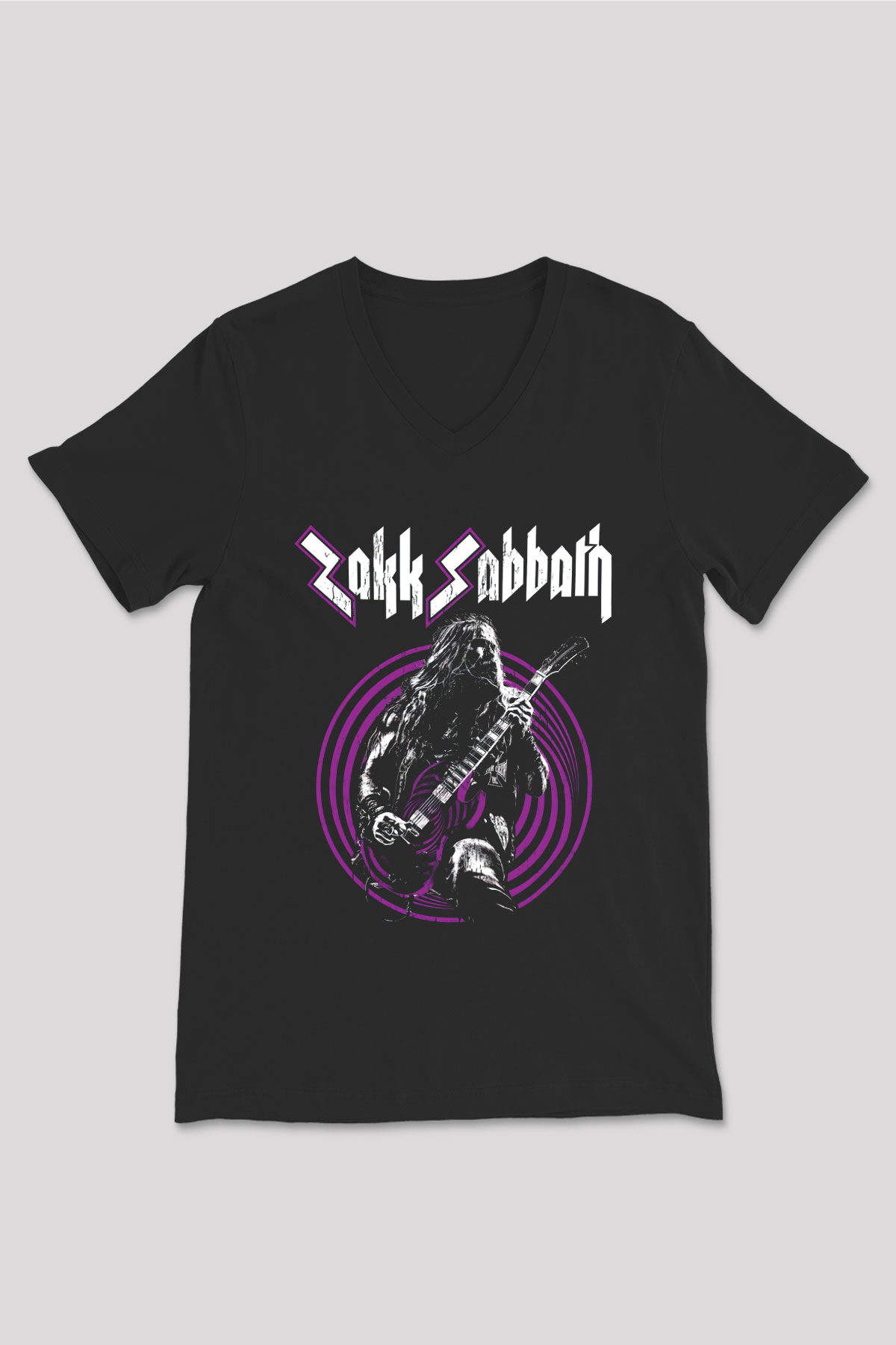 Black Label Society Siyah Unisex V Yaka Tişört