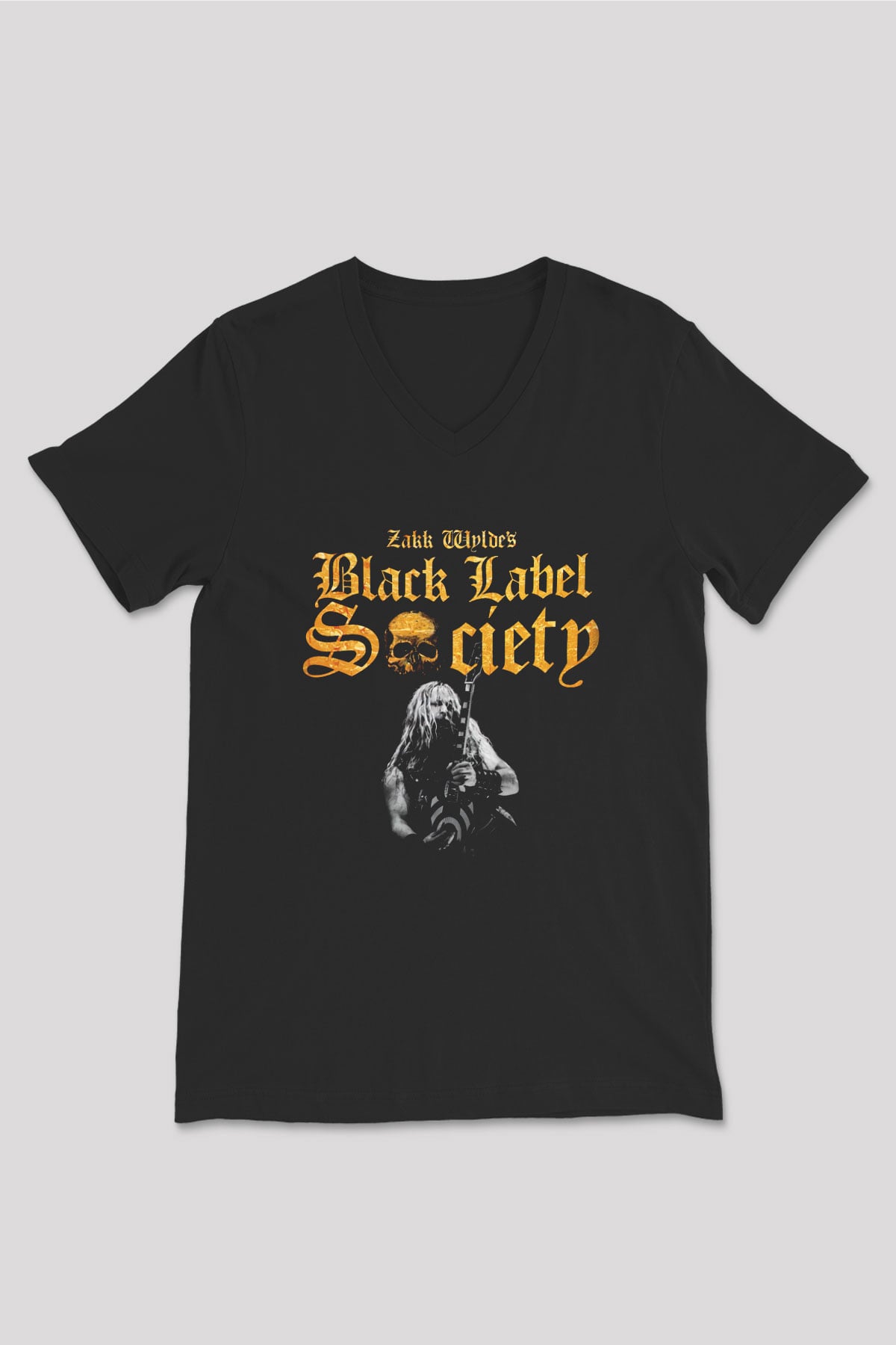 Black Label Society Siyah Unisex V Yaka Tişört