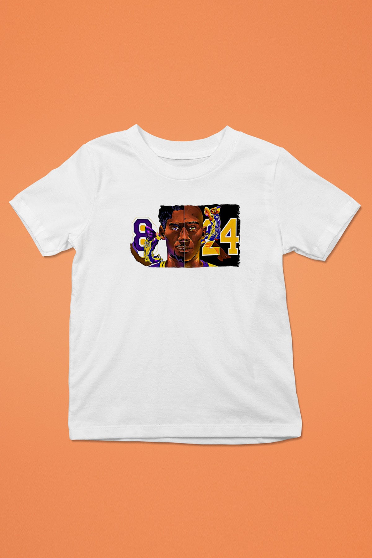 Black Mamba Baskılı Beyaz Unisex Beyaz Çocuk Tişört - Tshirt