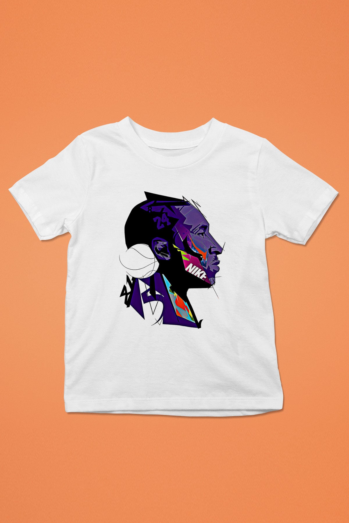Black Mamba Baskılı Beyaz Unisex Beyaz Çocuk Tişört - Tshirt