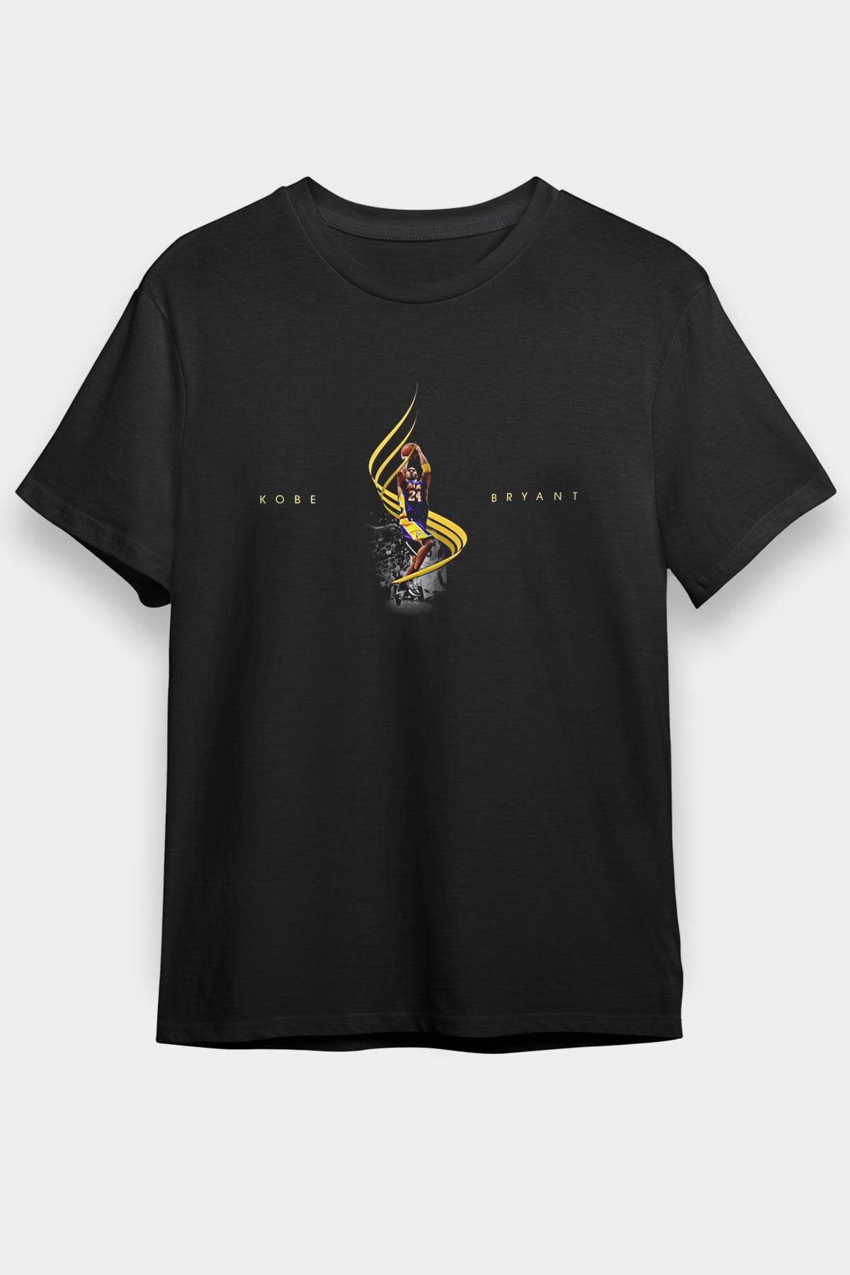 Black Mamba Baskılı Unisex Siyah Tişört - Tshirt
