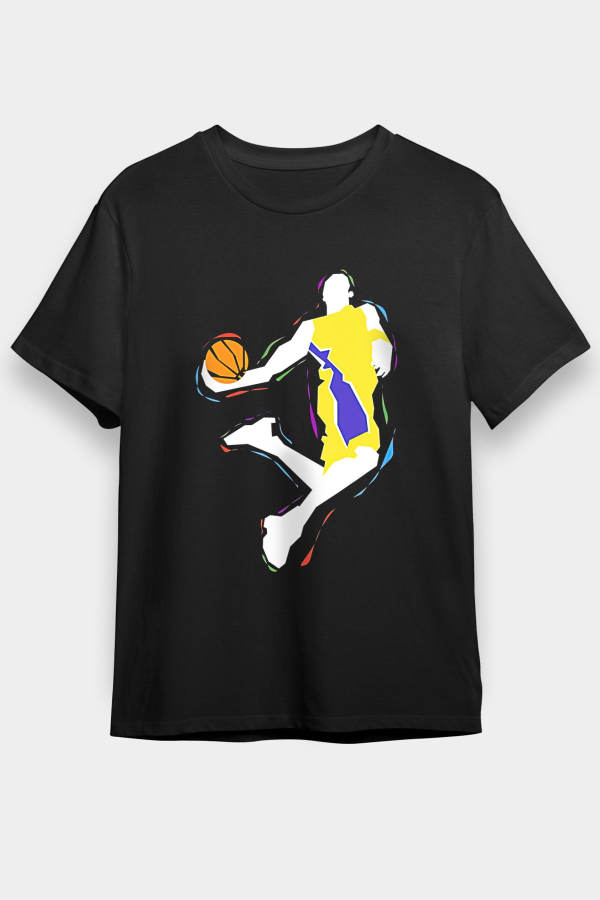 Black Mamba Baskılı Unisex Siyah Tişört - Tshirt