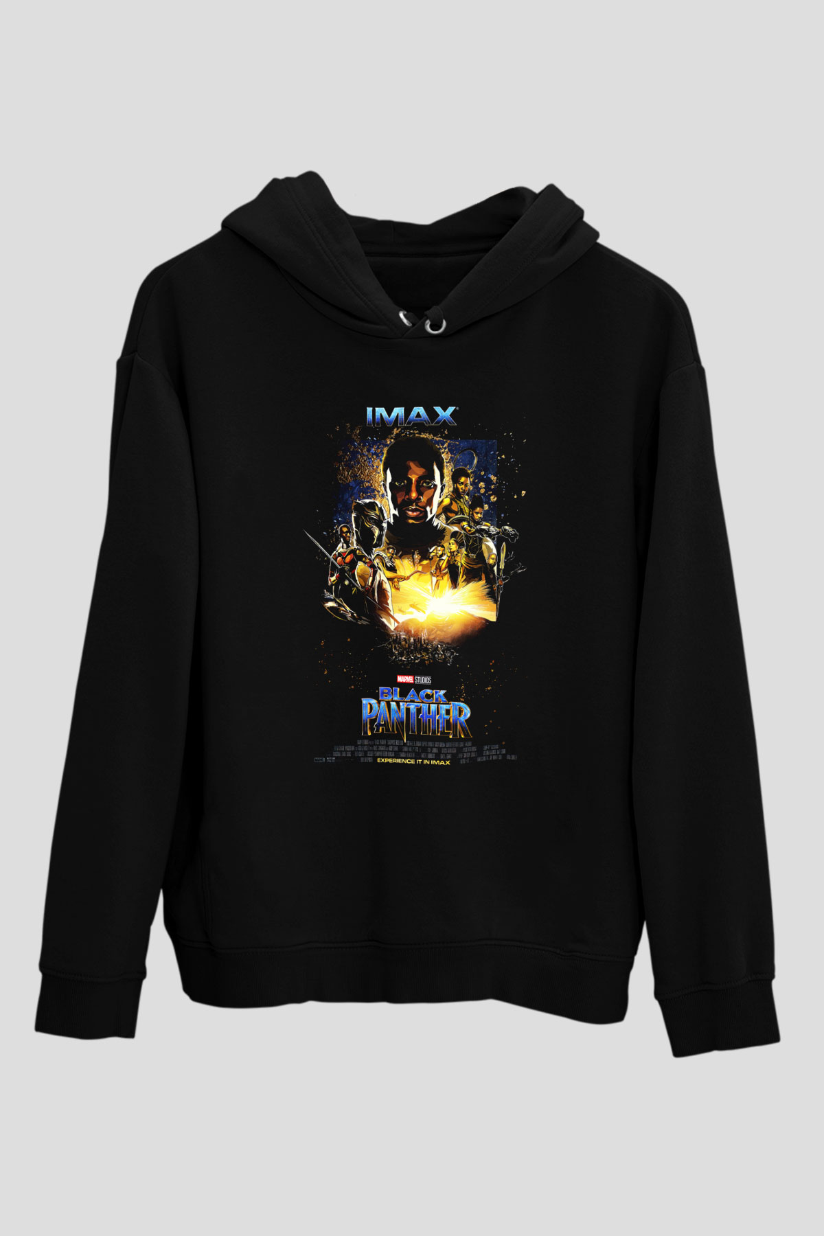 Black Panther Siyah Unisex Hoodie