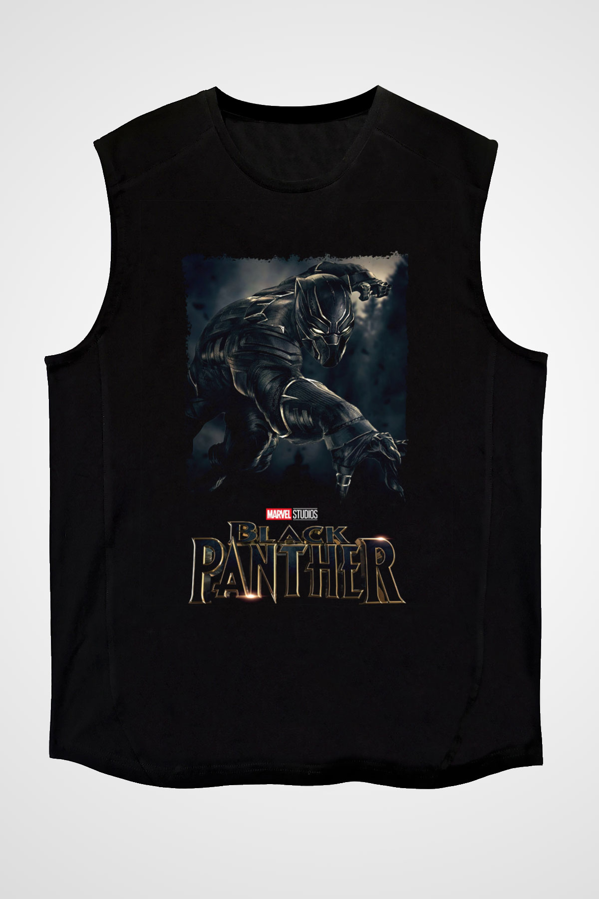 Black Panther Siyah Unisex Kolsuz Tişört