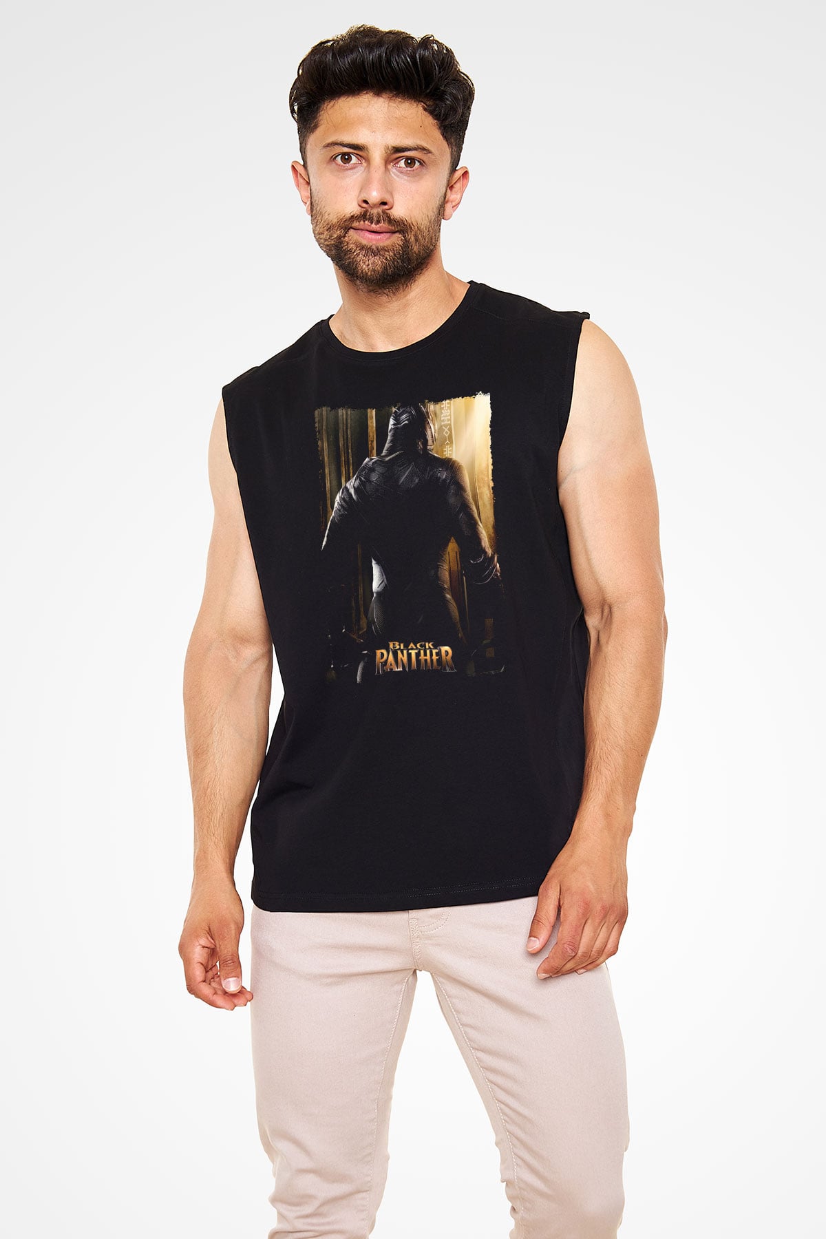 Black Panther Siyah Unisex Kolsuz Tişört
