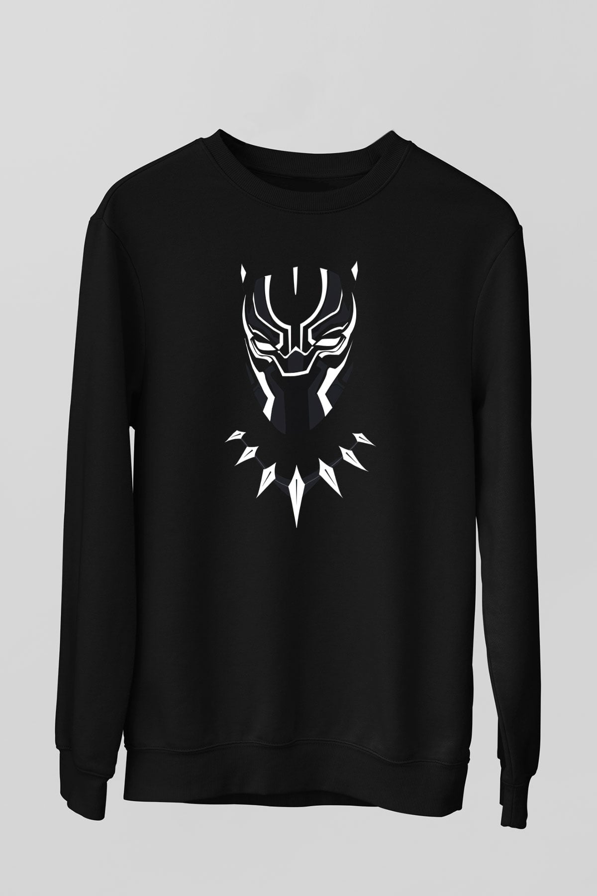 Black Panther Siyah Unisex Sweatshirt