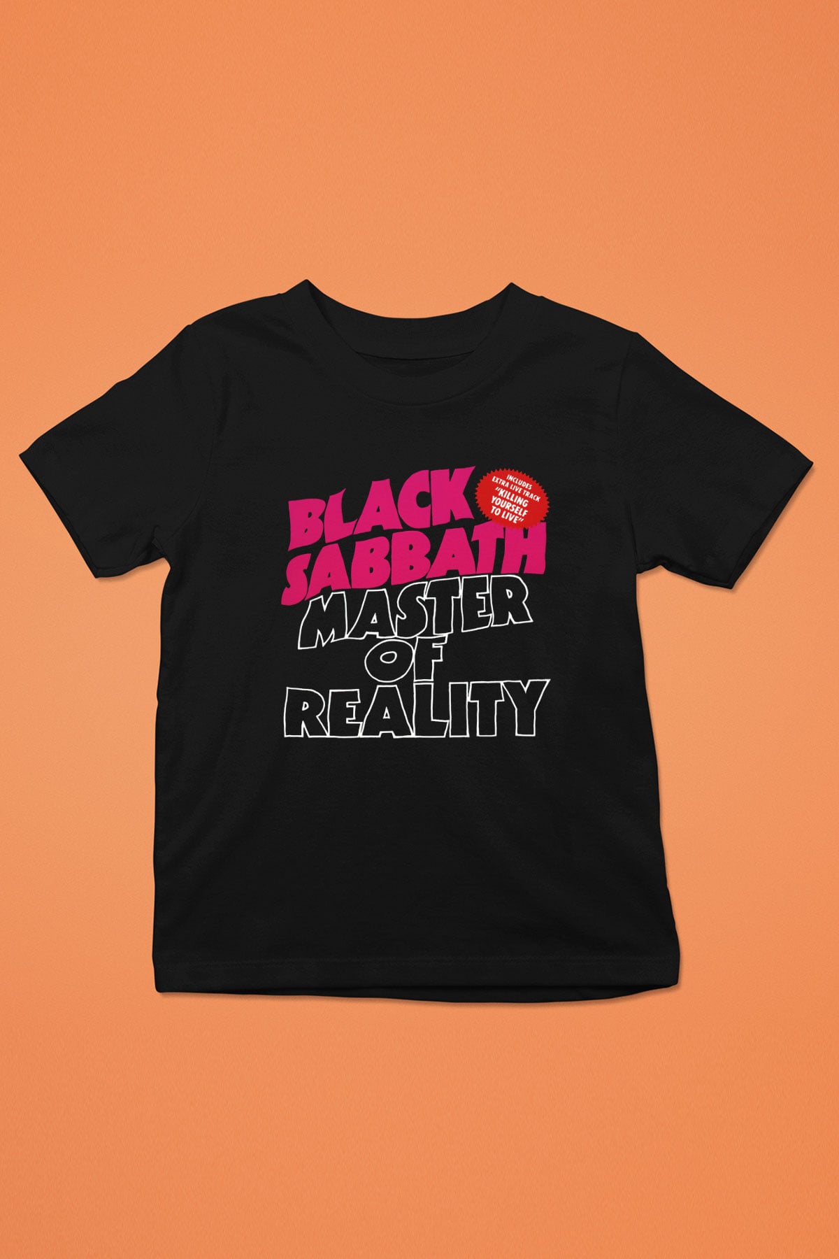 Black Sabbath Baskılı Siyah Unisex Çocuk Tişört