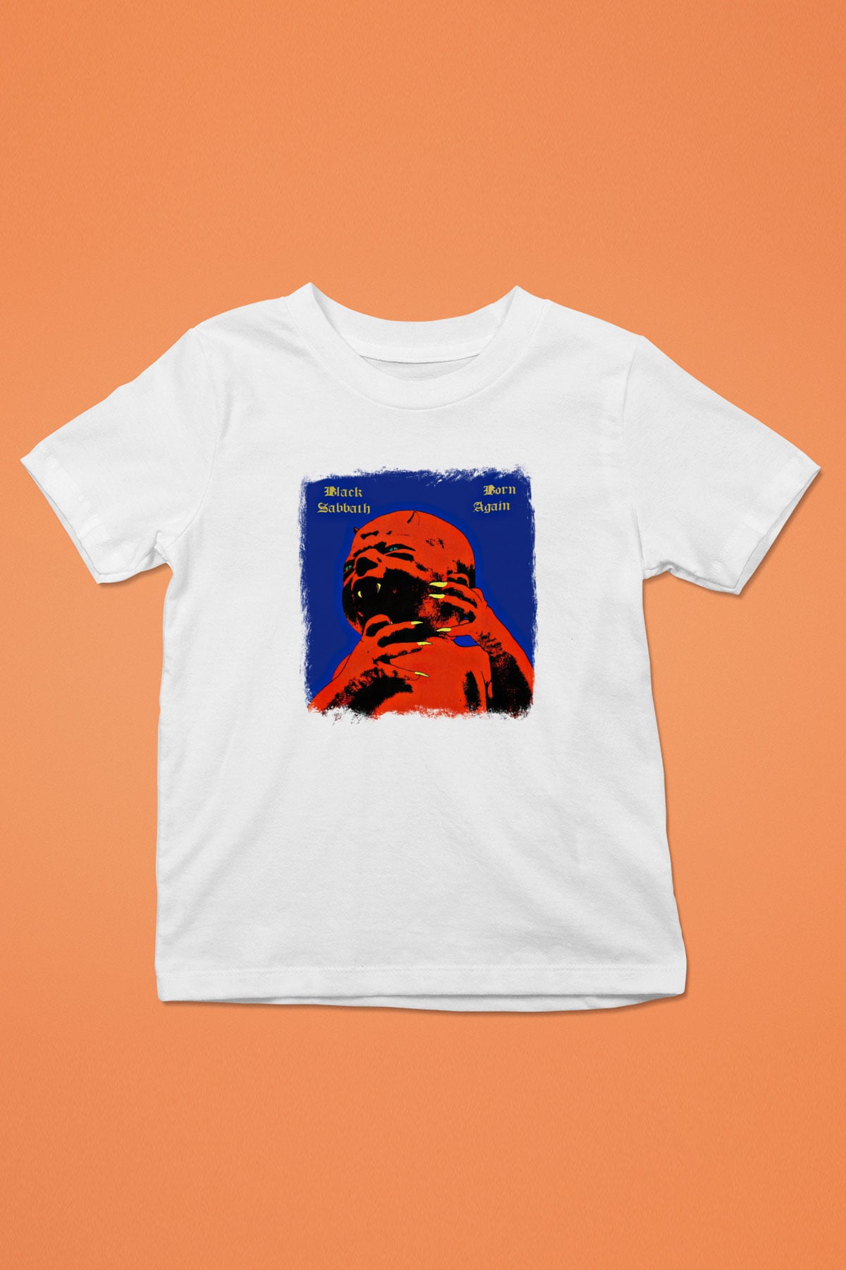 Black Sabbath Baskılı Unisex Beyaz Çocuk Tişört