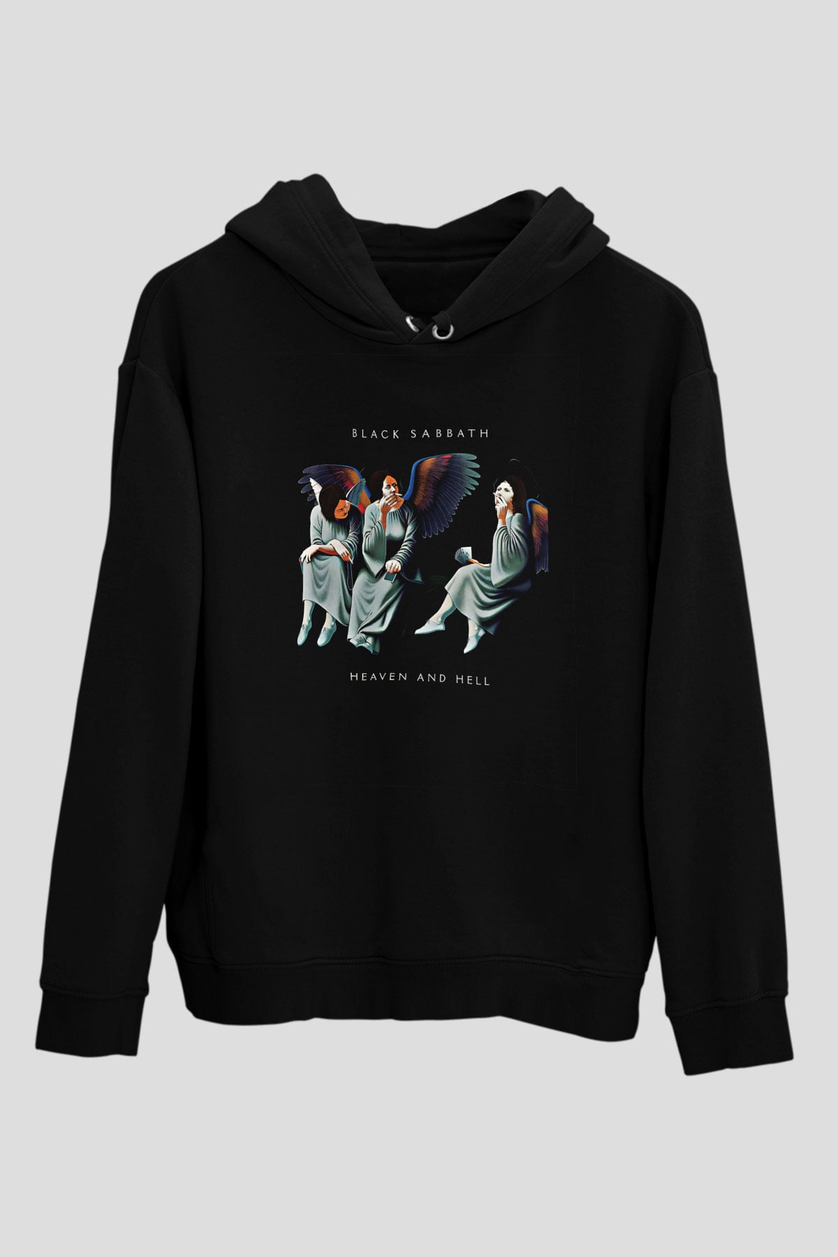 Black Sabbath Baskılı Unisex Siyah Hoodie