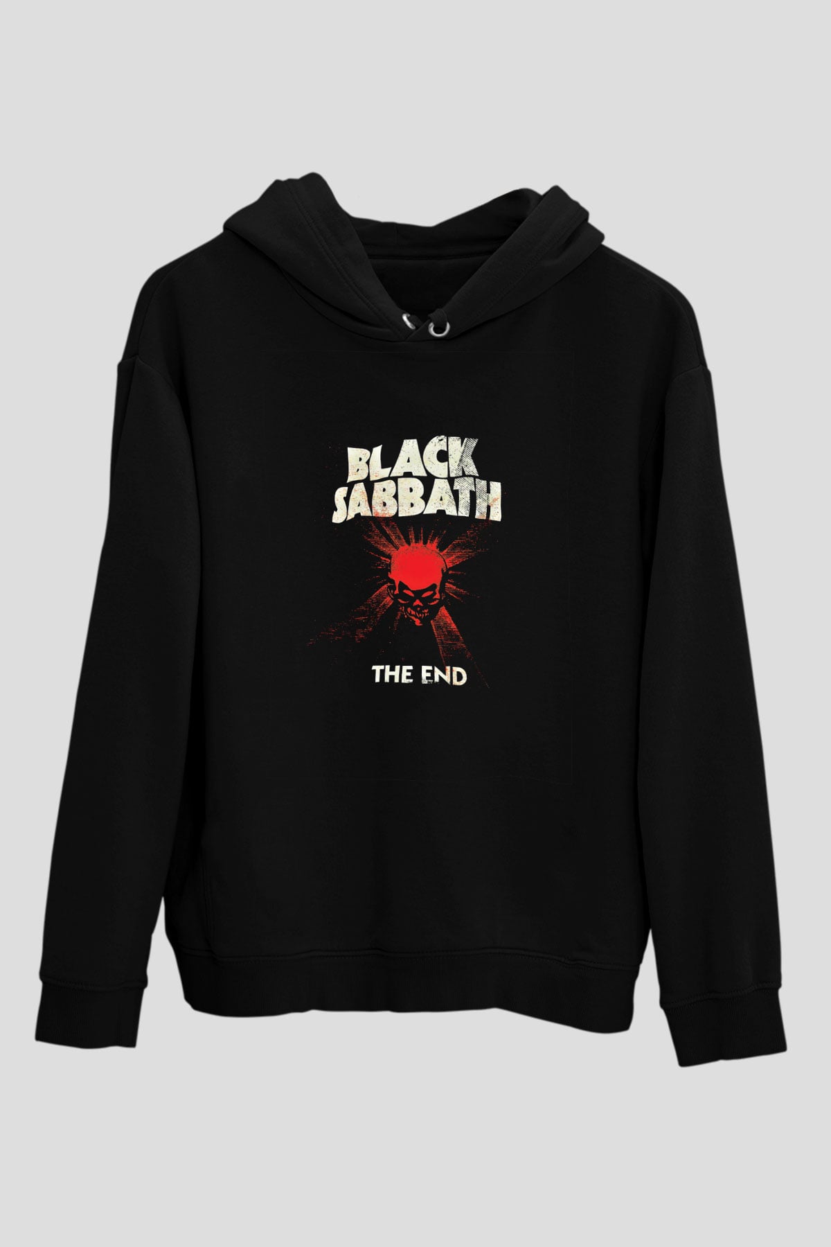 Black Sabbath Baskılı Unisex Siyah Hoodie