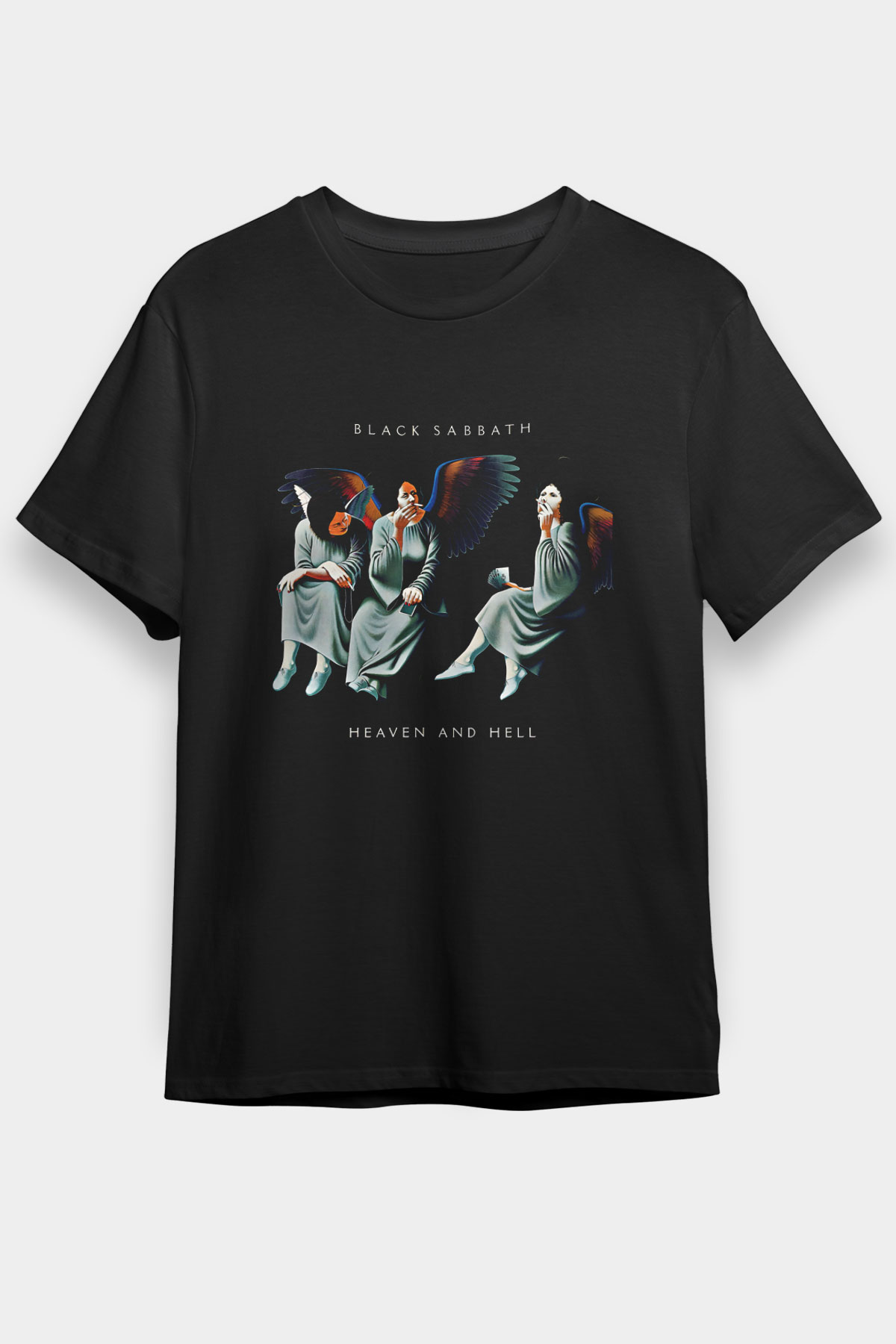 Black Sabbath Baskılı Unisex Siyah Tişört