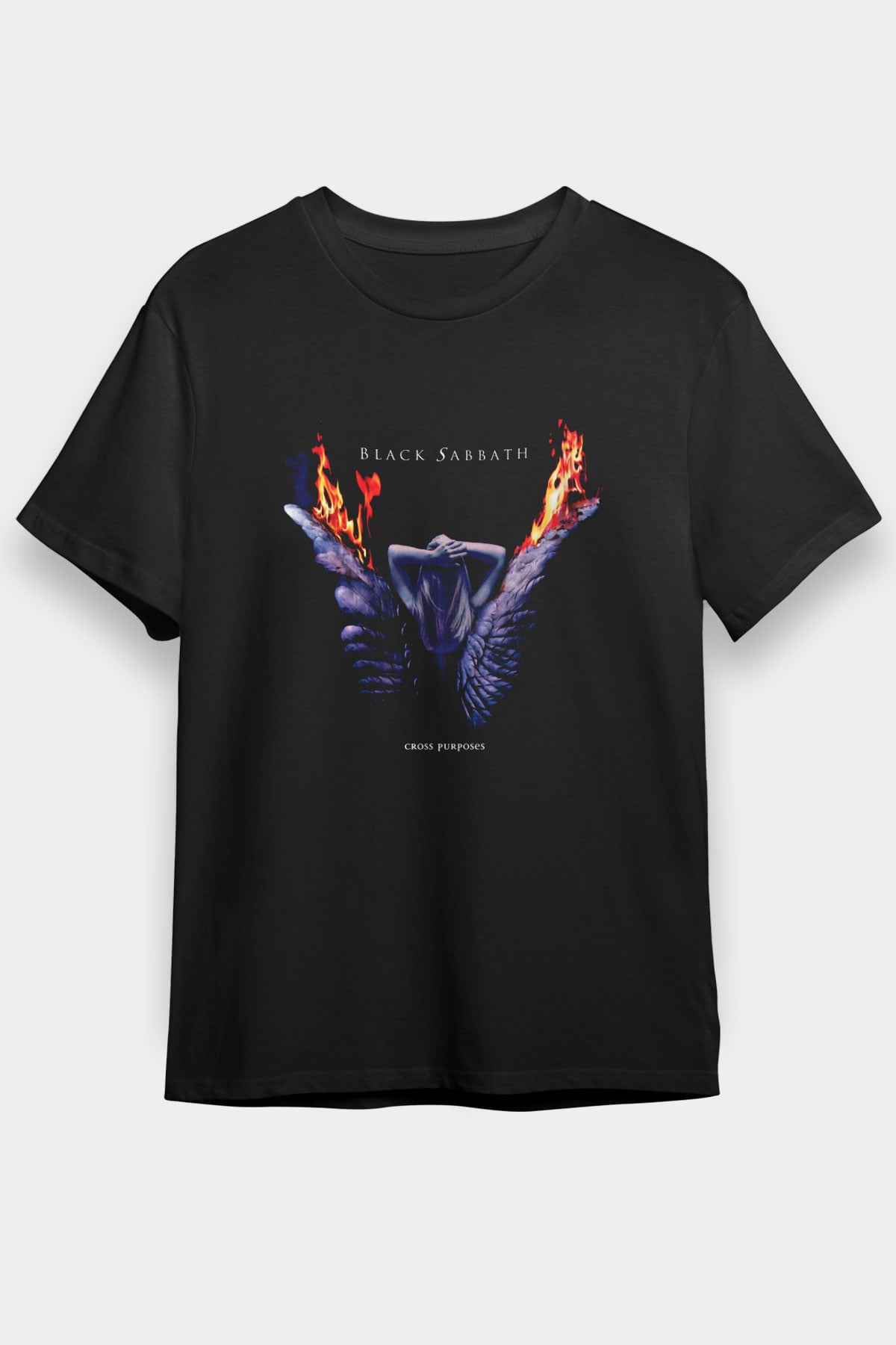 Black Sabbath Baskılı Unisex Siyah Tişört