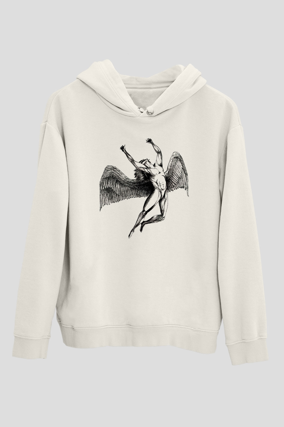 Black Sabbath Beyaz Unisex Kapüşonlu Sweatshirt