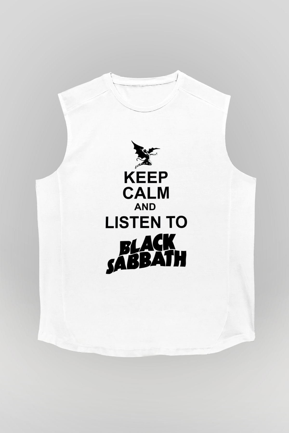 Black Sabbath Beyaz Unisex Kolsuz Tişört