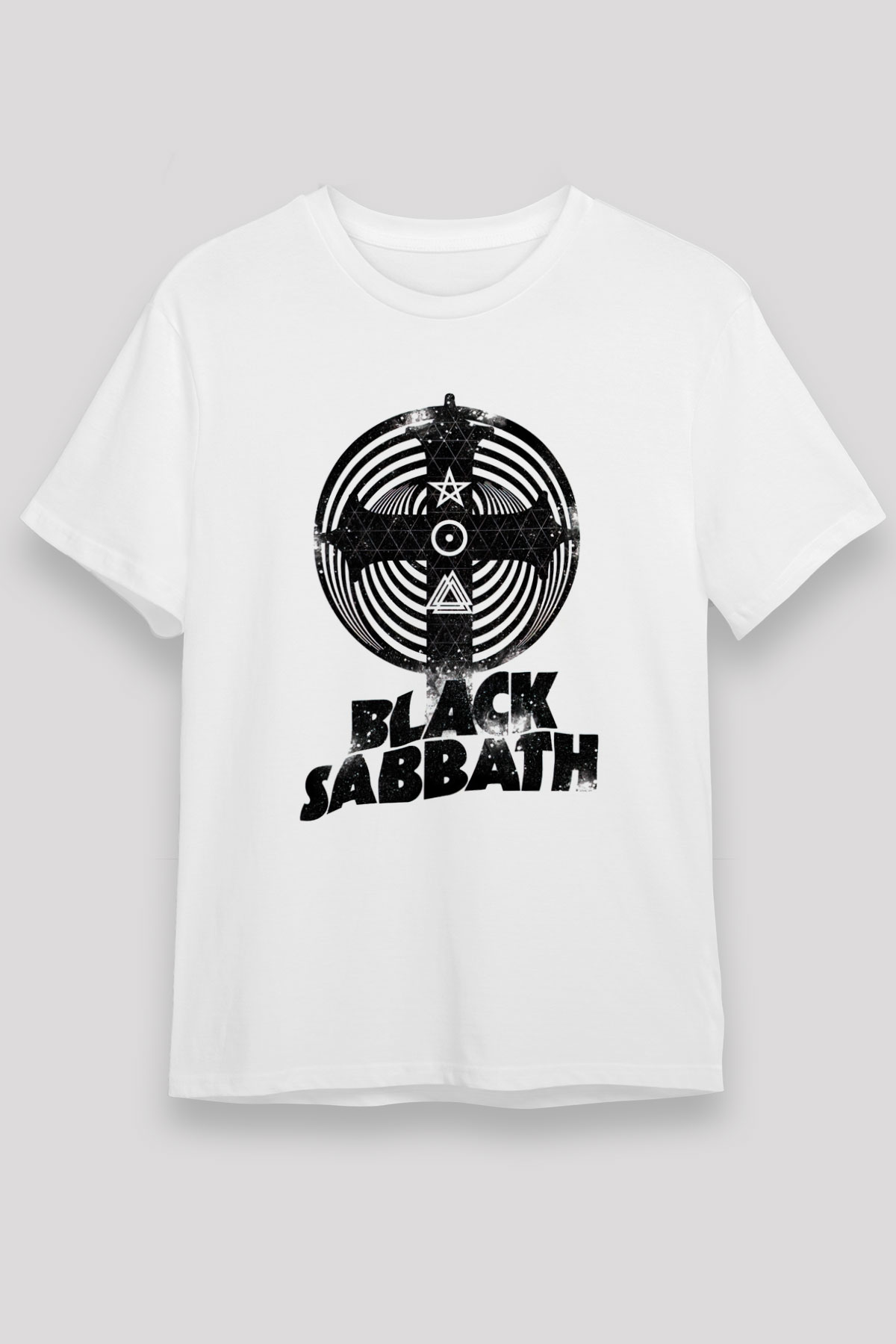 Black Sabbath Beyaz Unisex Tişört T-Shirt - TişörtFabrikası