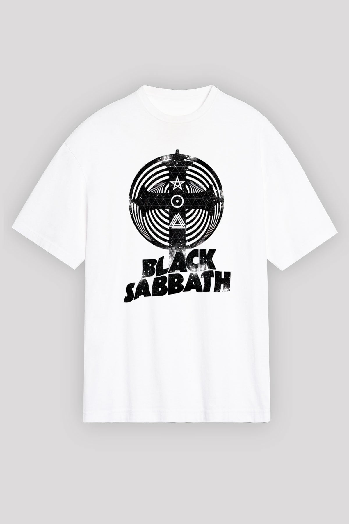 Black Sabbath Beyaz Unisex Tişört T-Shirt - TişörtFabrikası