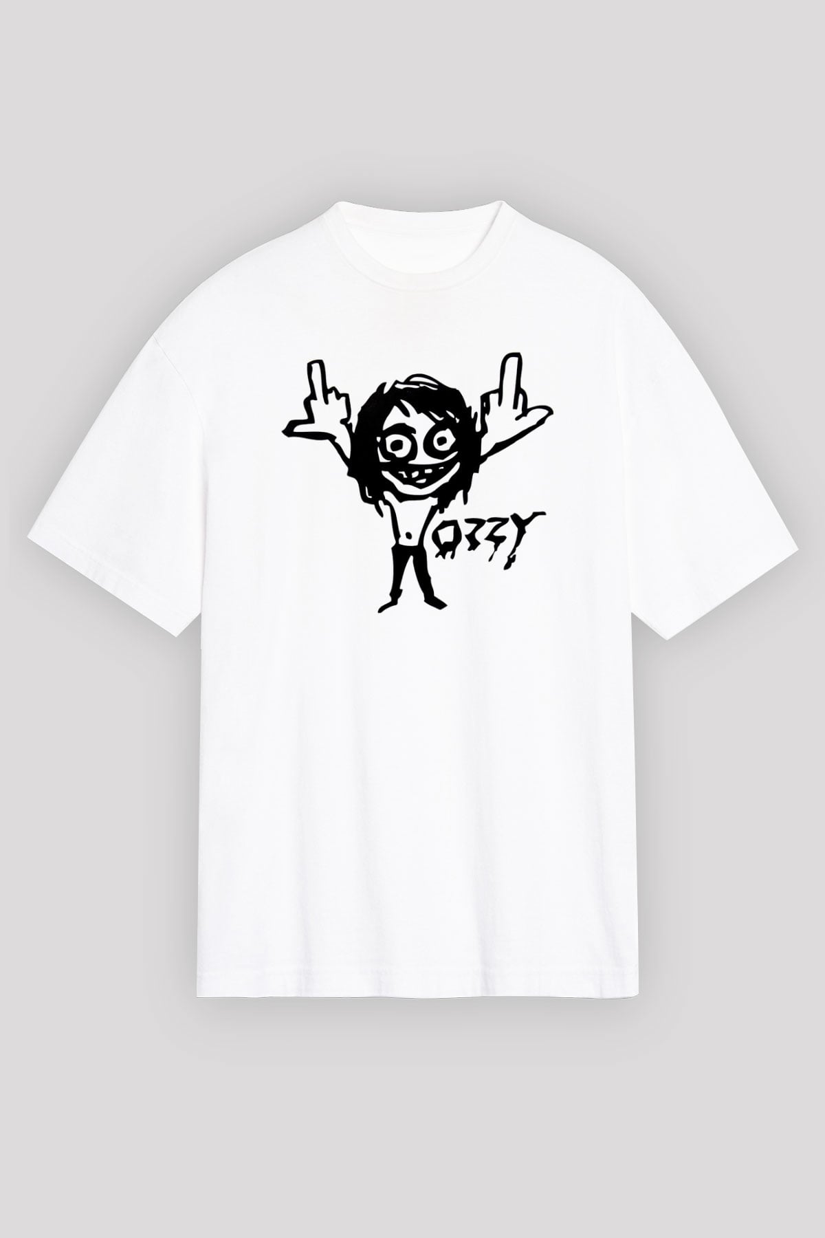 Black Sabbath Beyaz Unisex Tişört T-Shirt - TişörtFabrikası