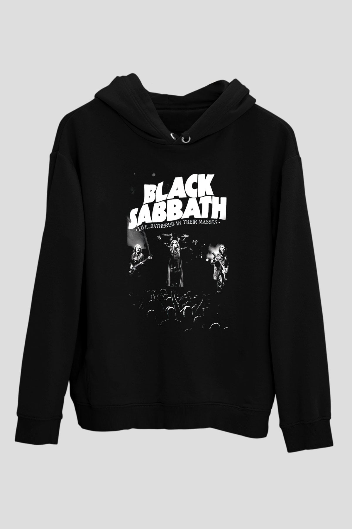 Black Sabbath Gathered İn Their Masses Siyah Unisex Kapüşonlu Sweatshirt