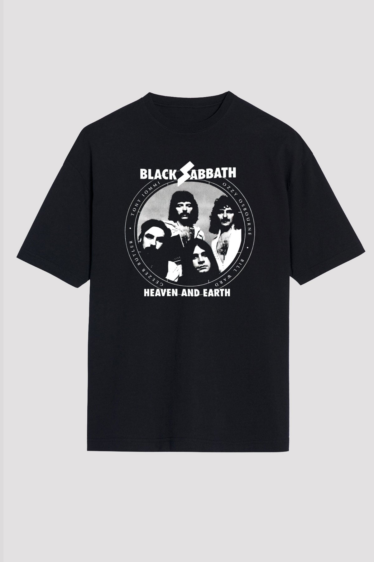 Black Sabbath Heaven And Earth Siyah Unisex Tişört T-Shirt - TişörtFabrikası