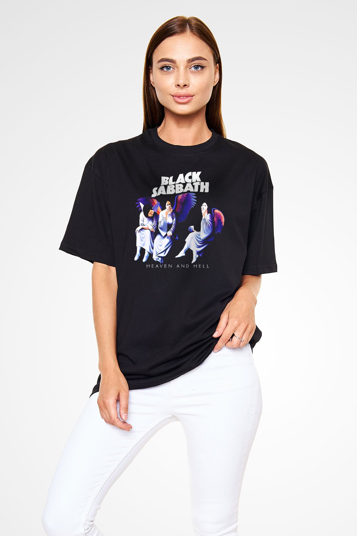 Black Sabbath Heaven And Hell Siyah Unisex Tişört T-Shirt - TişörtFabrikası