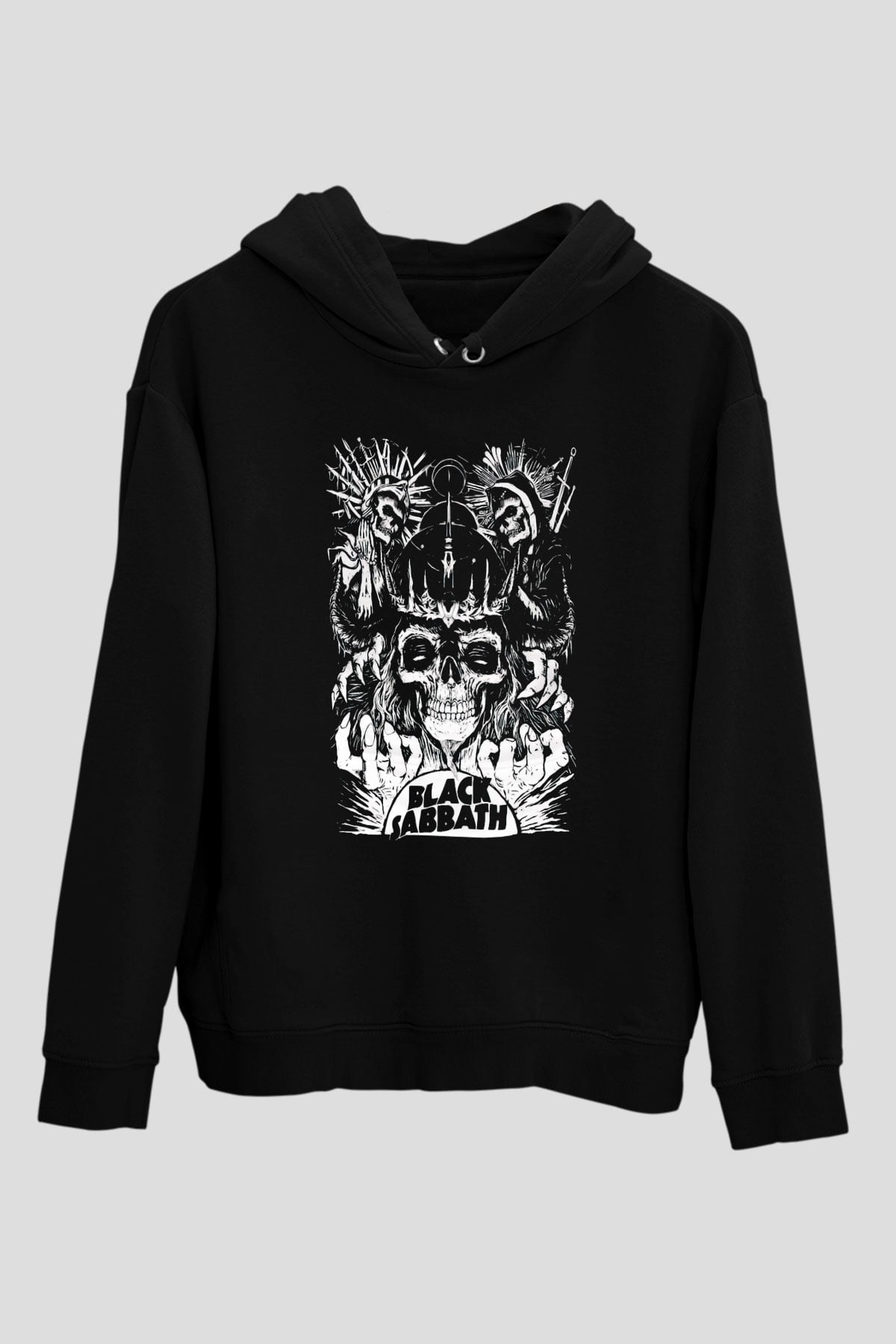 Black Sabbath Siyah Unisex Kapüşonlu Sweatshirt
