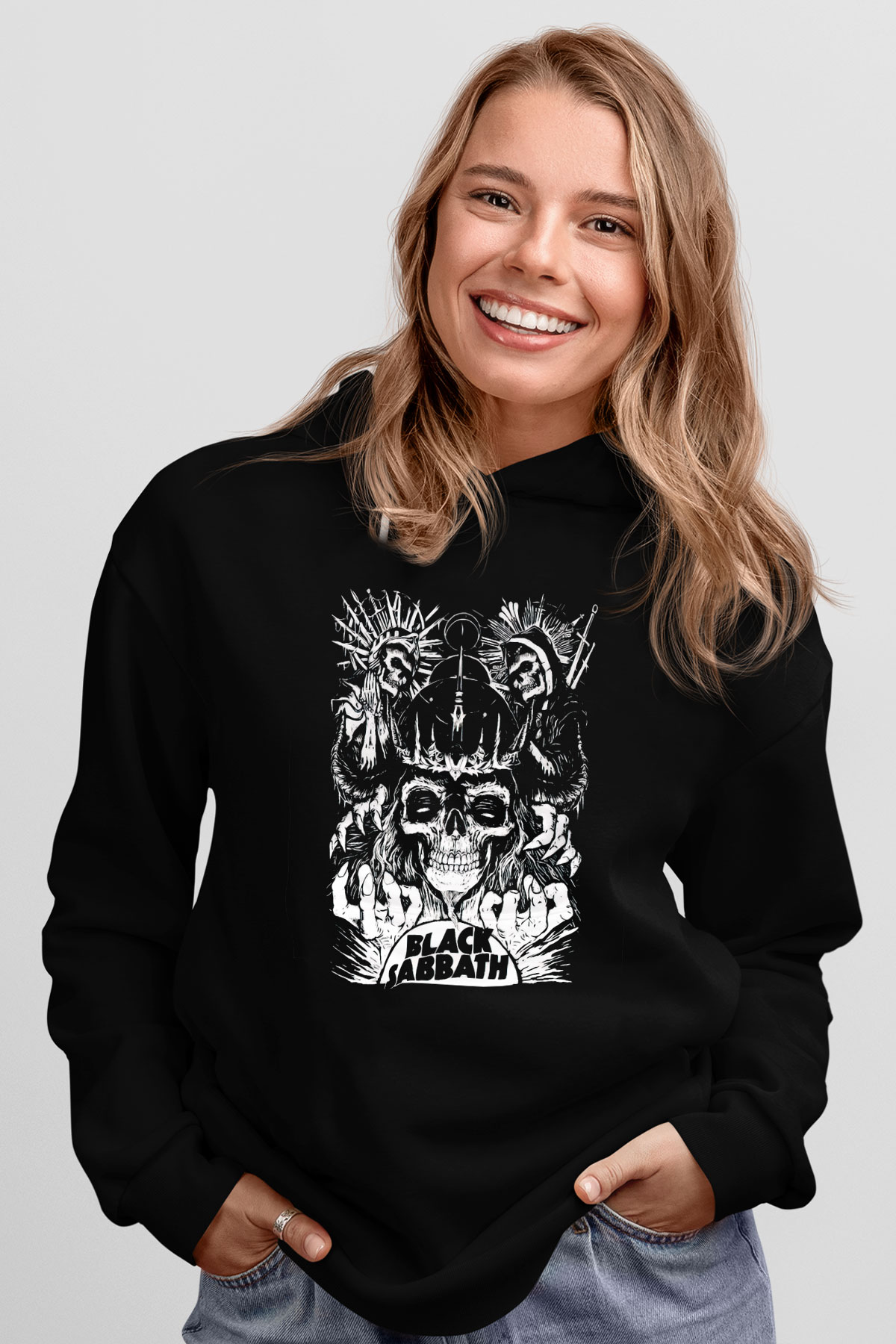 Black Sabbath Siyah Unisex Kapüşonlu Sweatshirt