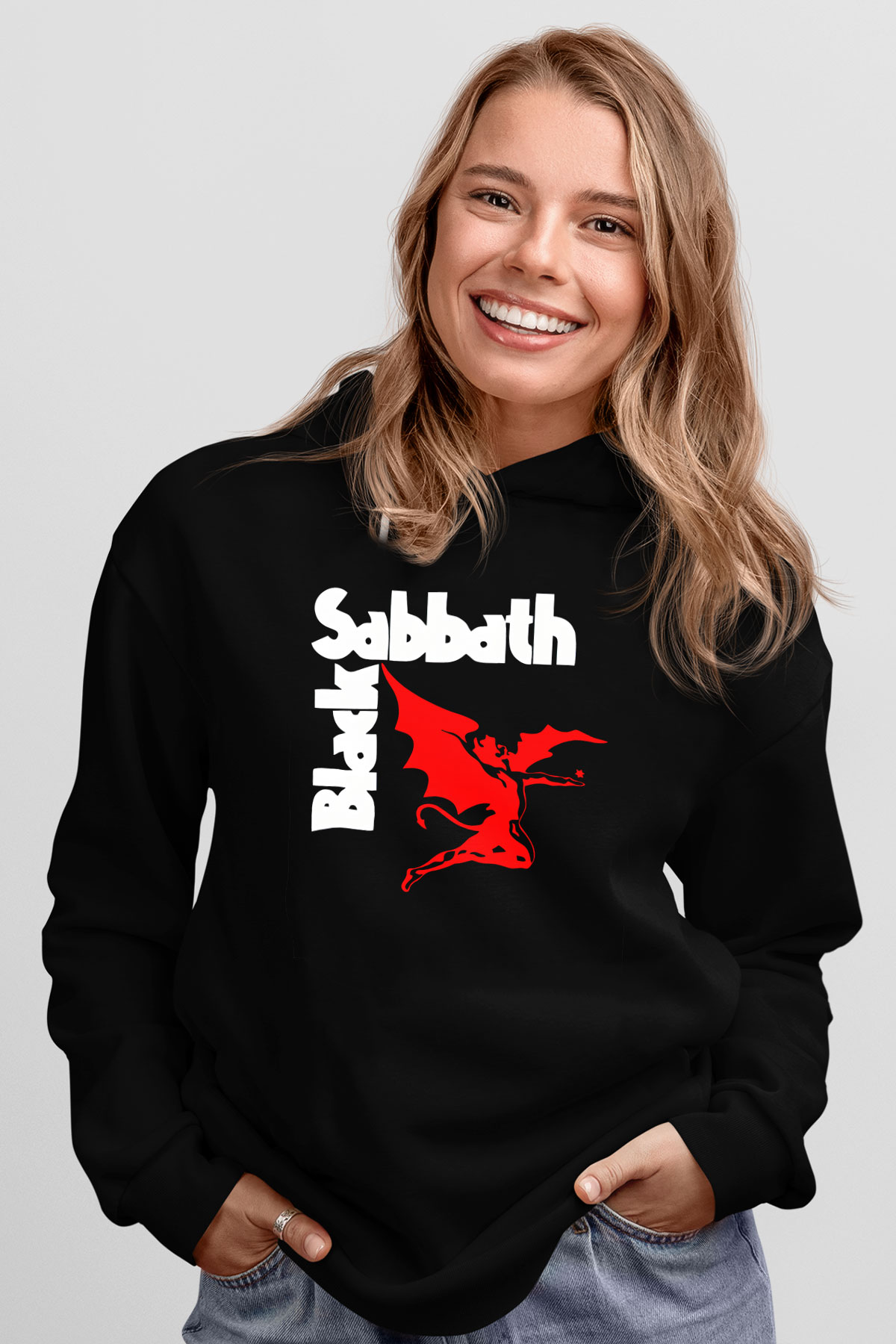 Black Sabbath Siyah Unisex Kapüşonlu Sweatshirt