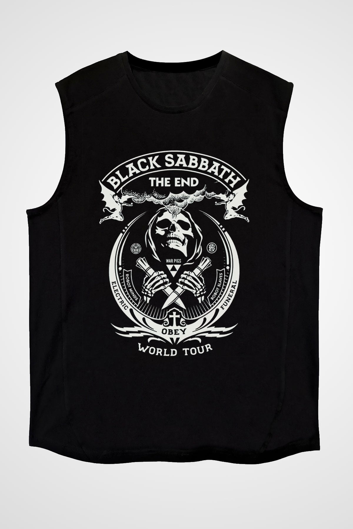 Black Sabbath Siyah Unisex Kolsuz Tişört