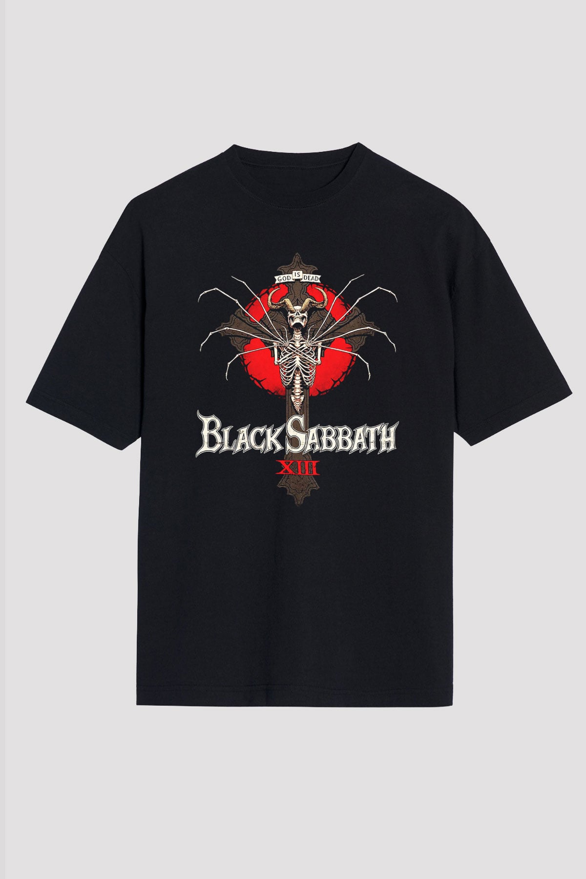 Black Sabbath Siyah Unisex Oversize Tişört T-Shirt