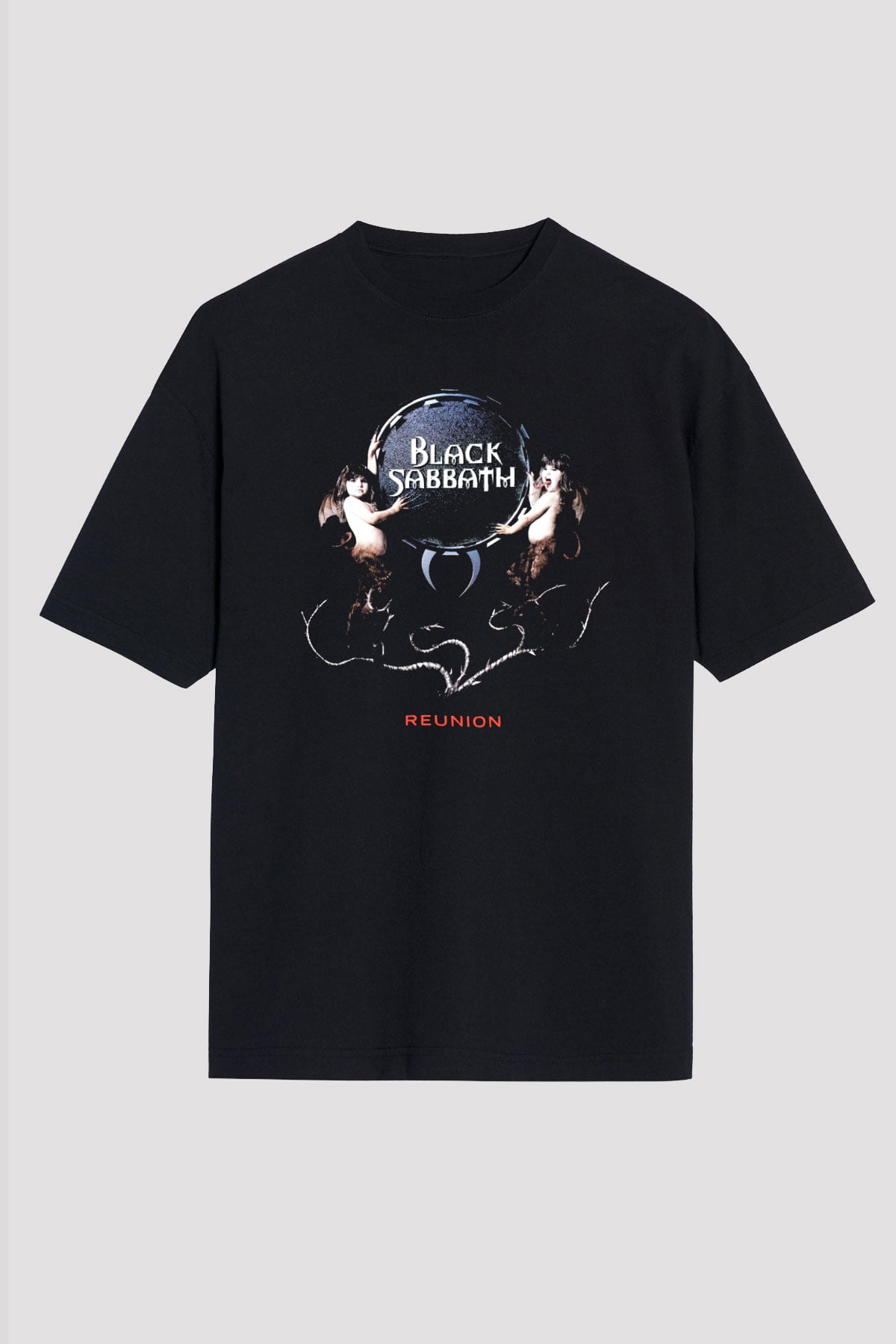 Black Sabbath Siyah Unisex Oversize Tişört T-Shirt