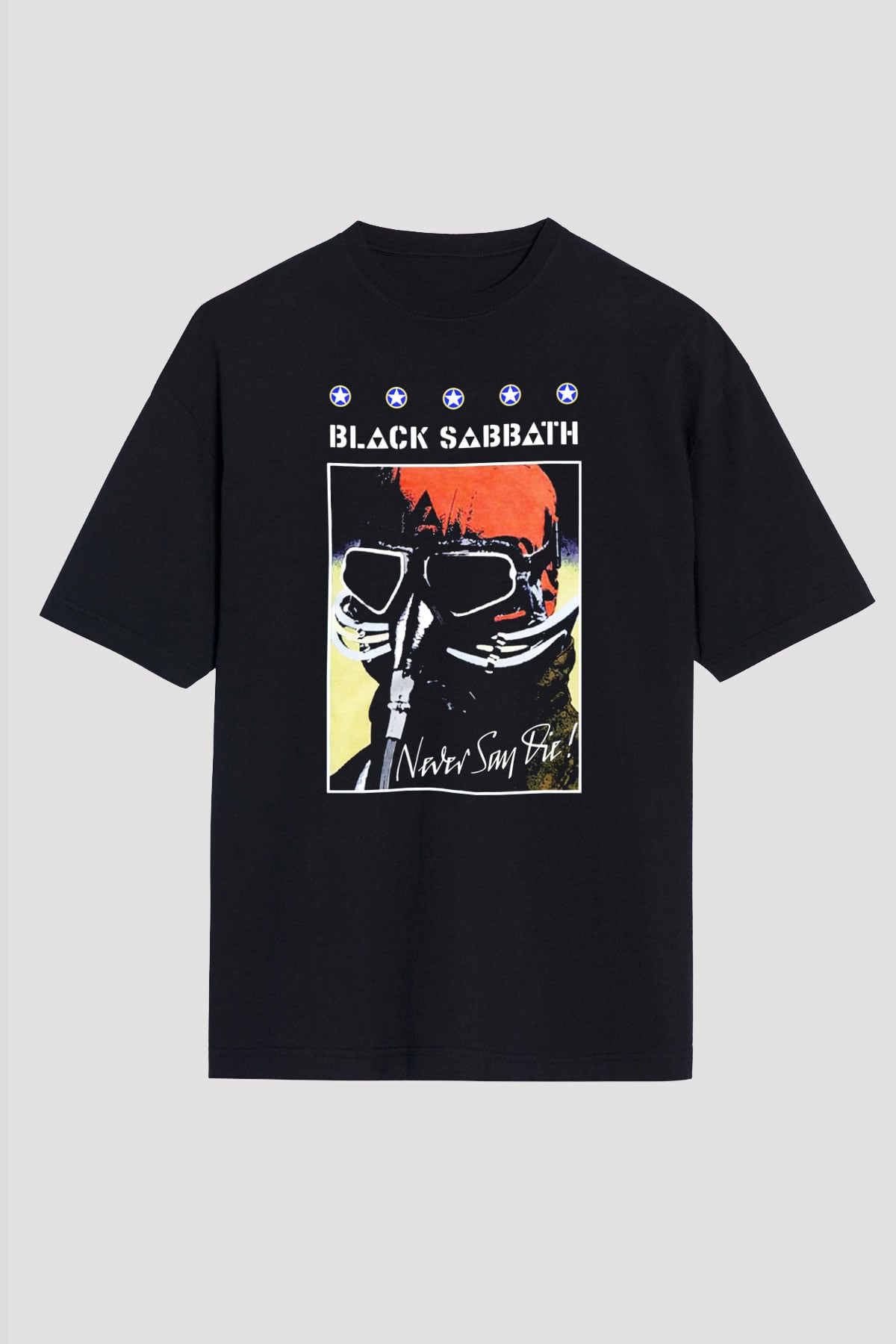 Black Sabbath Siyah Unisex Oversize Tişört T-Shirt