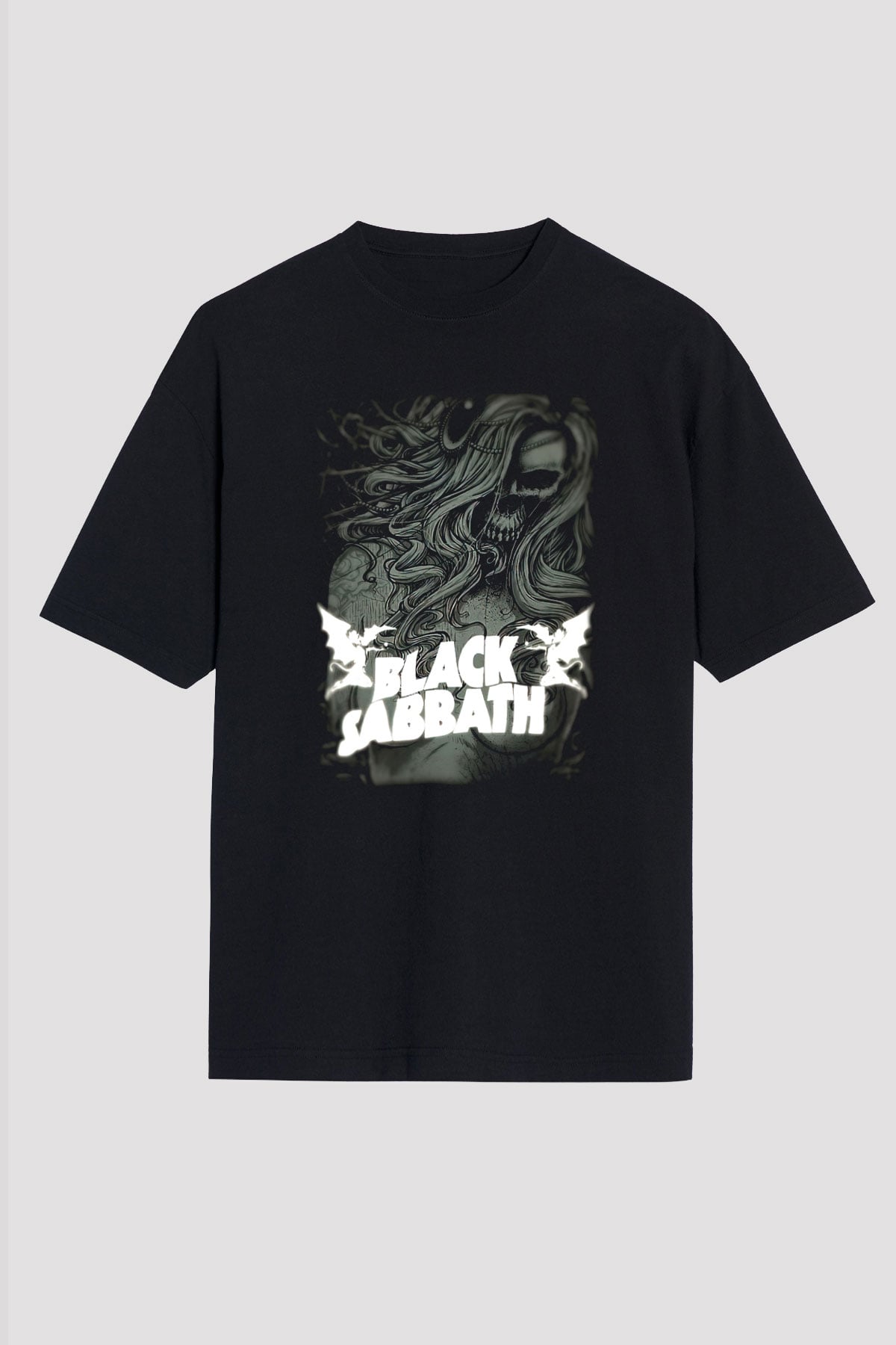 Black Sabbath Siyah Unisex Oversize Tişört T-Shirt