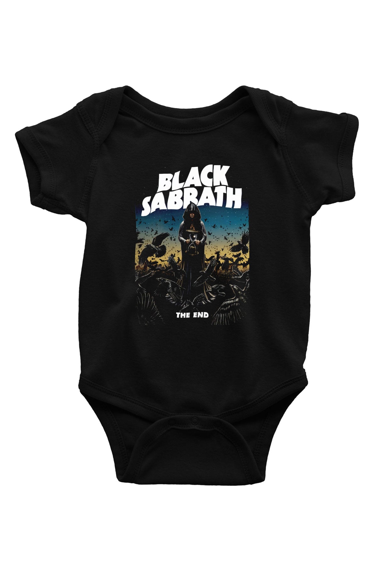 Black Sabbath The End Beyaz Bebek Body - Zıbın