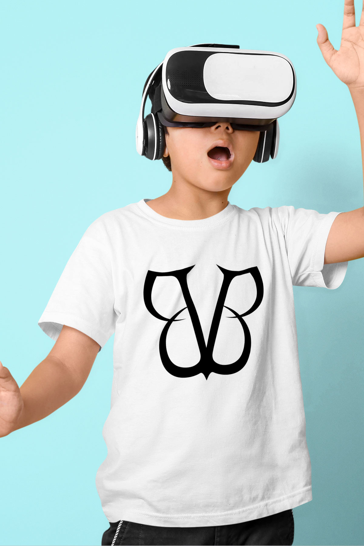 Black Veil Brides Baskılı Beyaz Unisex Çocuk Tişört