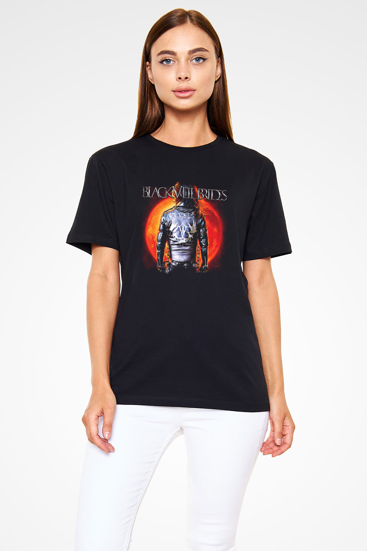 Black Veil Brides Baskılı Unisex Siyah Tişört