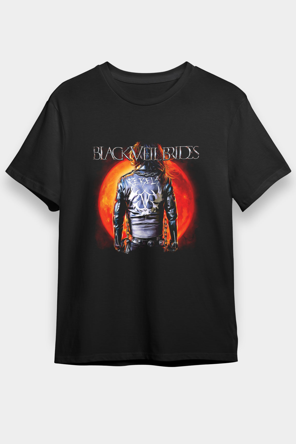 Black Veil Brides Baskılı Unisex Siyah Tişört