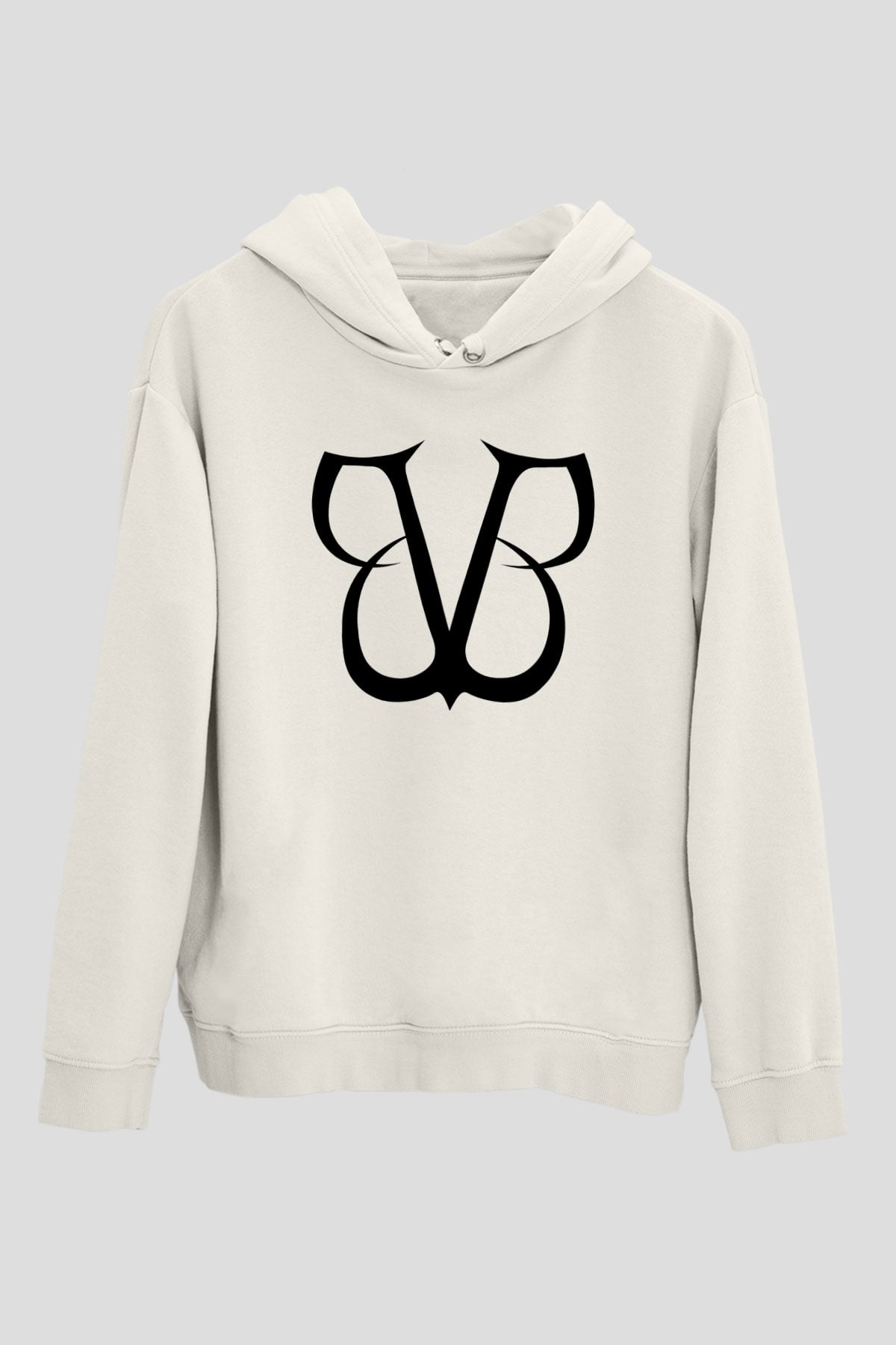 Black Veil Brides Beyaz Unisex Kapşonlu Sweatshirt