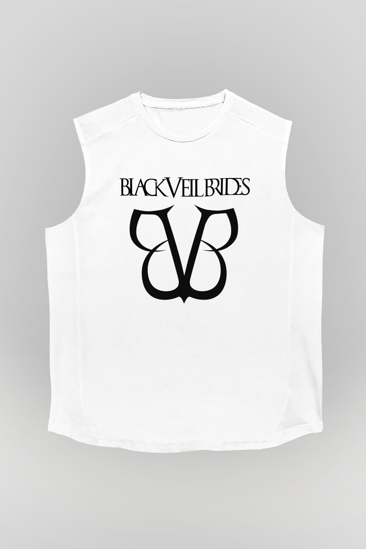 Black Veil Brides Beyaz Unisex Kolsuz Tişört