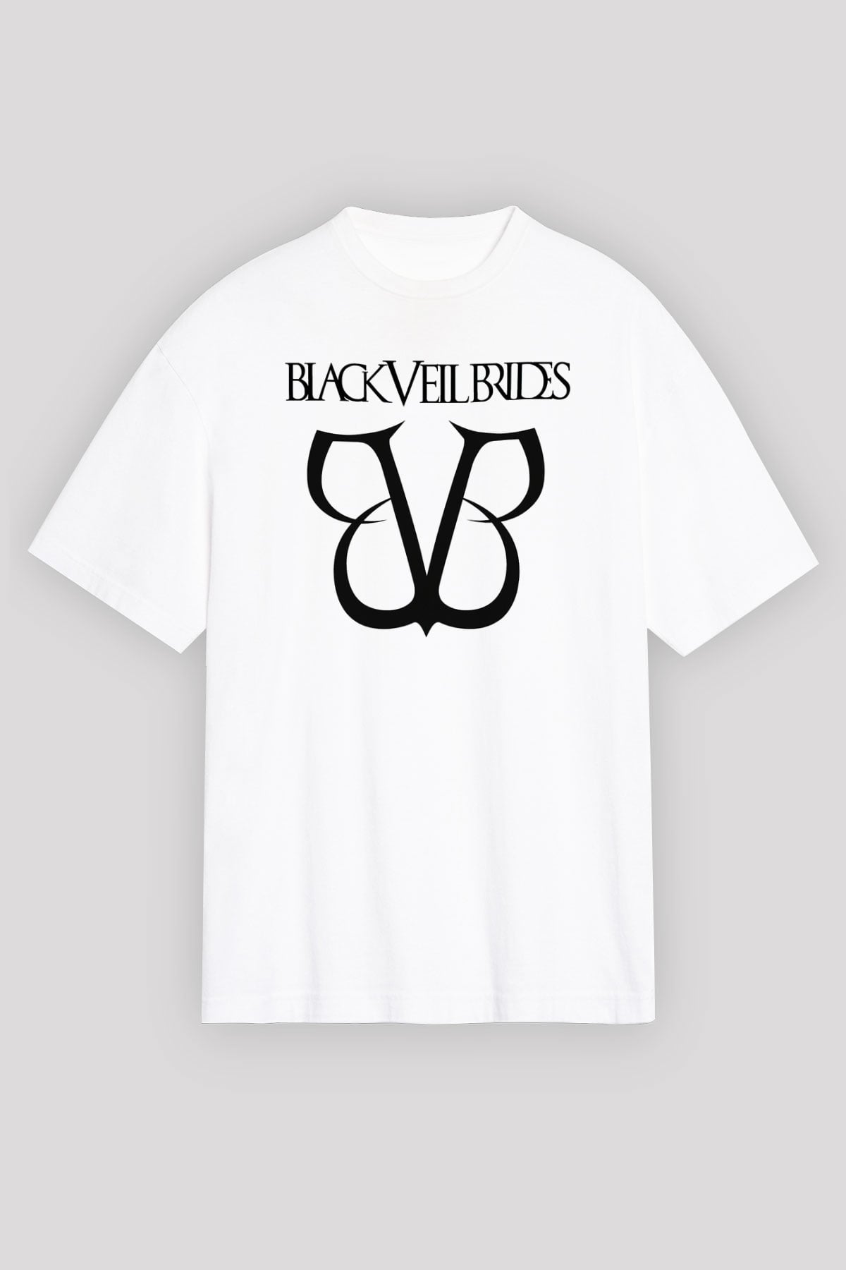 Black Veil Brides Beyaz Unisex Oversize Tişört T-Shirt