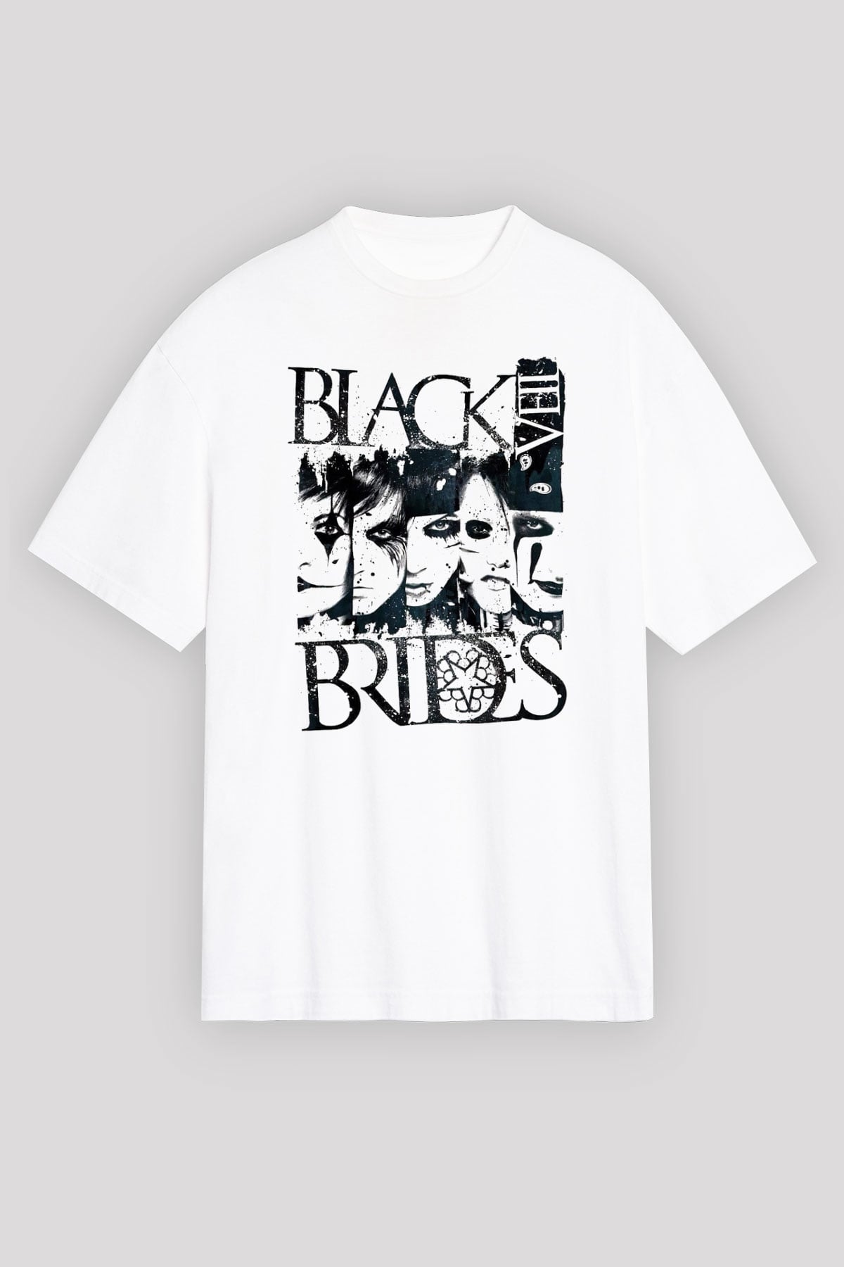 Black Veil Brides Beyaz Unisex Oversize Tişört T-Shirt