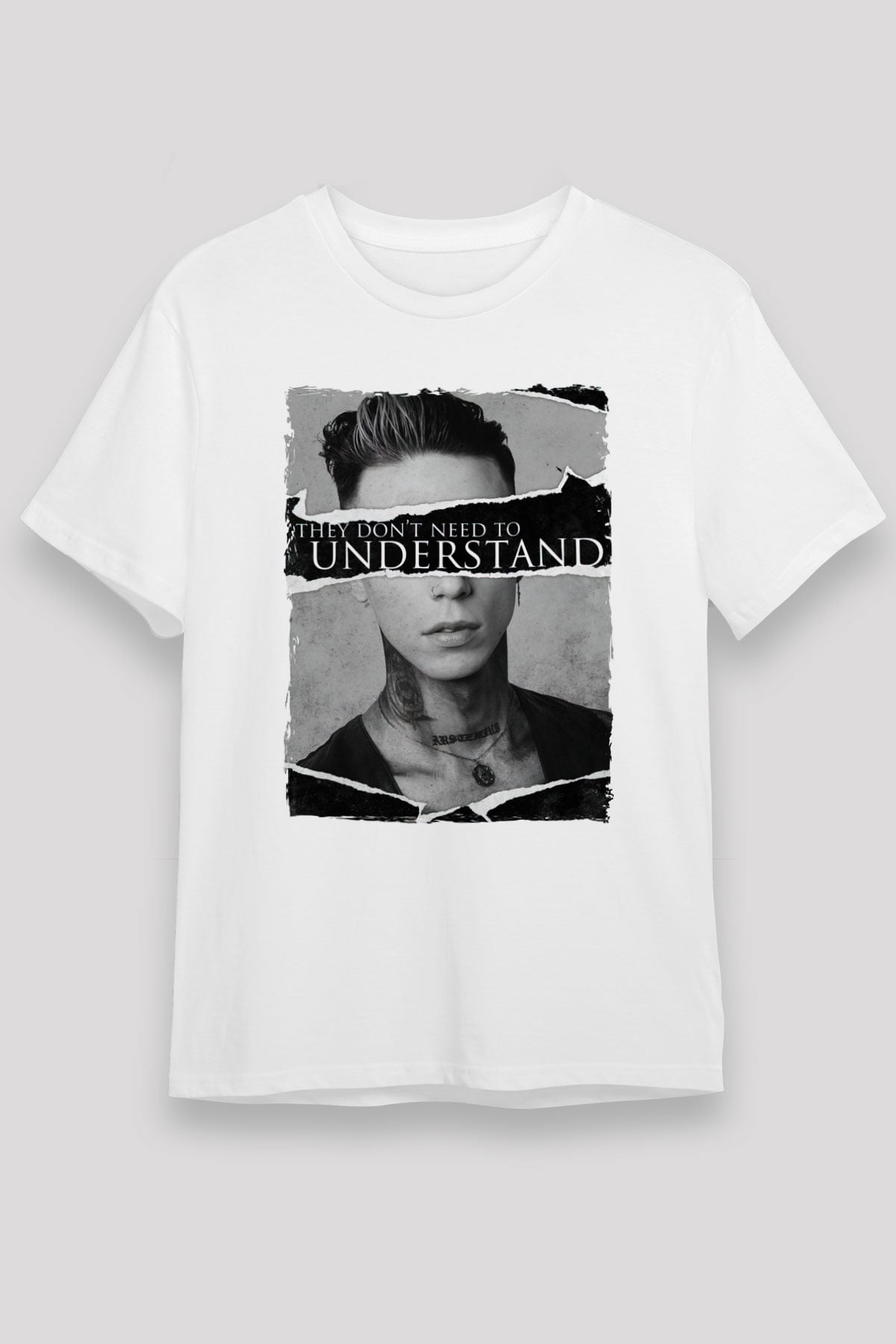 Black Veil Brides Beyaz Unisex Tişört T-Shirt - TişörtFabrikası