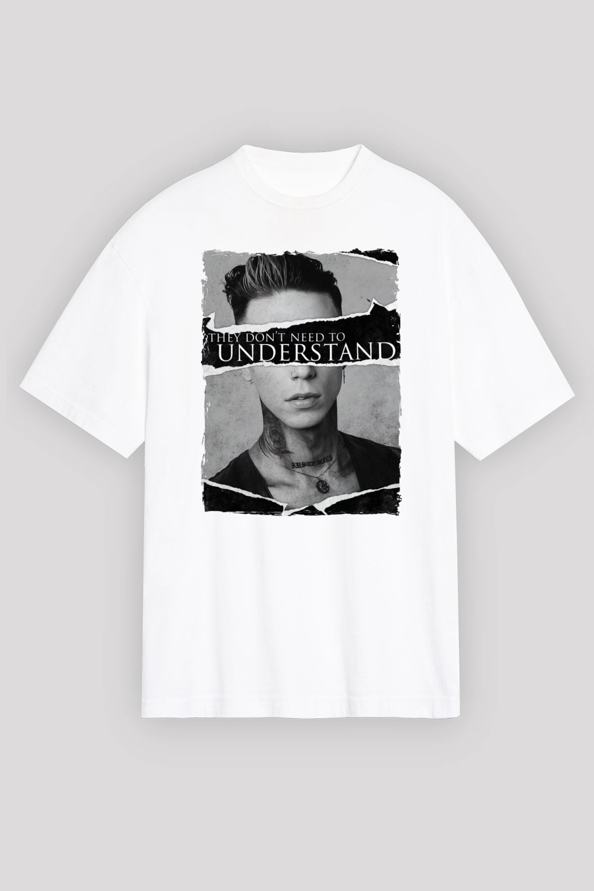 Black Veil Brides Beyaz Unisex Tişört T-Shirt - TişörtFabrikası